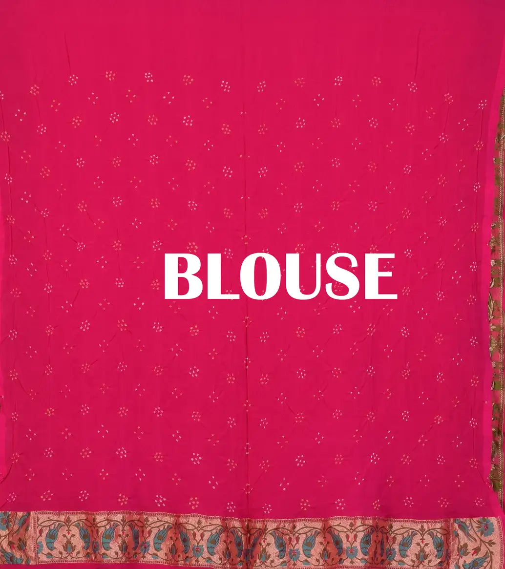 Banarasi Paithani Weave Gharchola Bandhani Saree