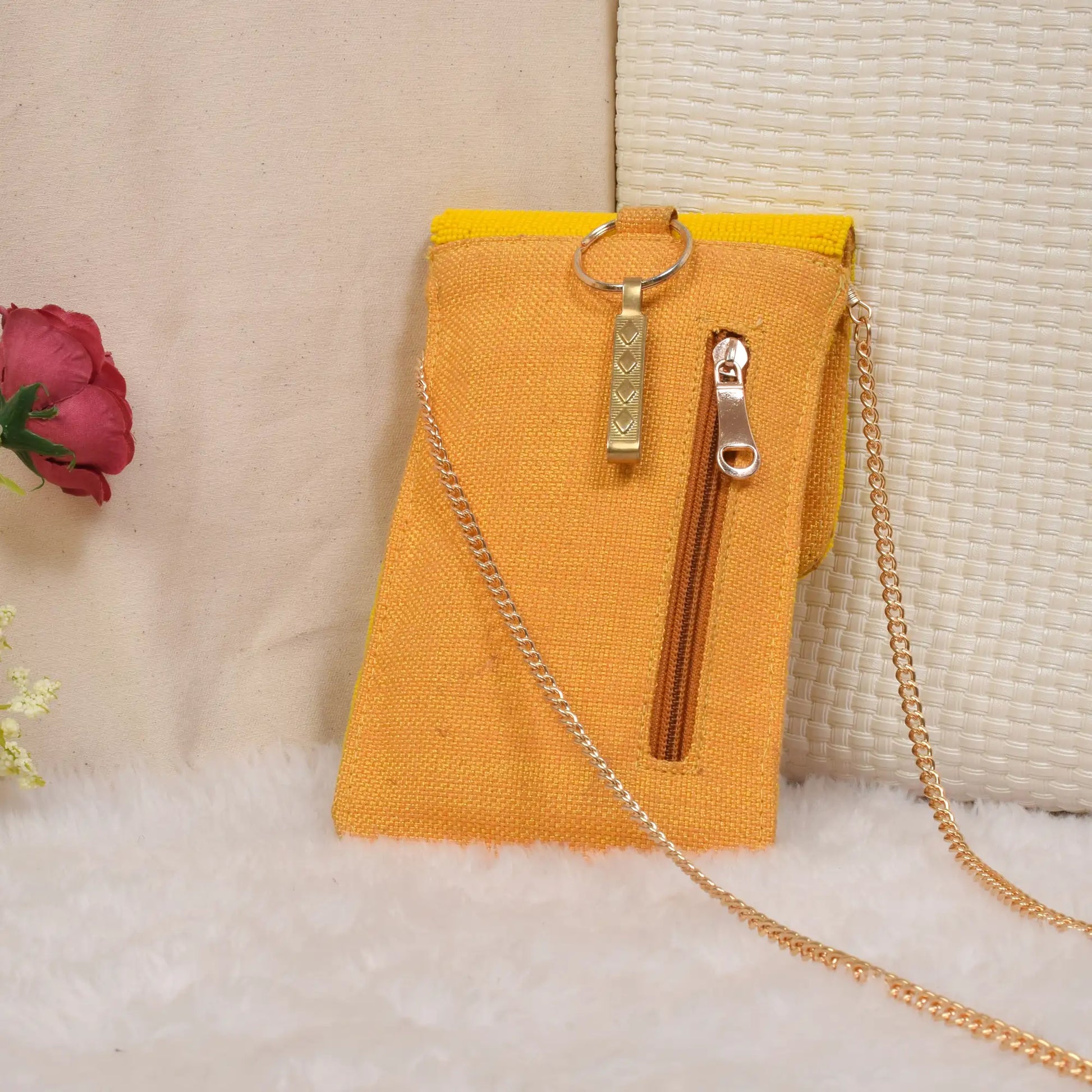 Mobile Cover Pearl Patola Beaded