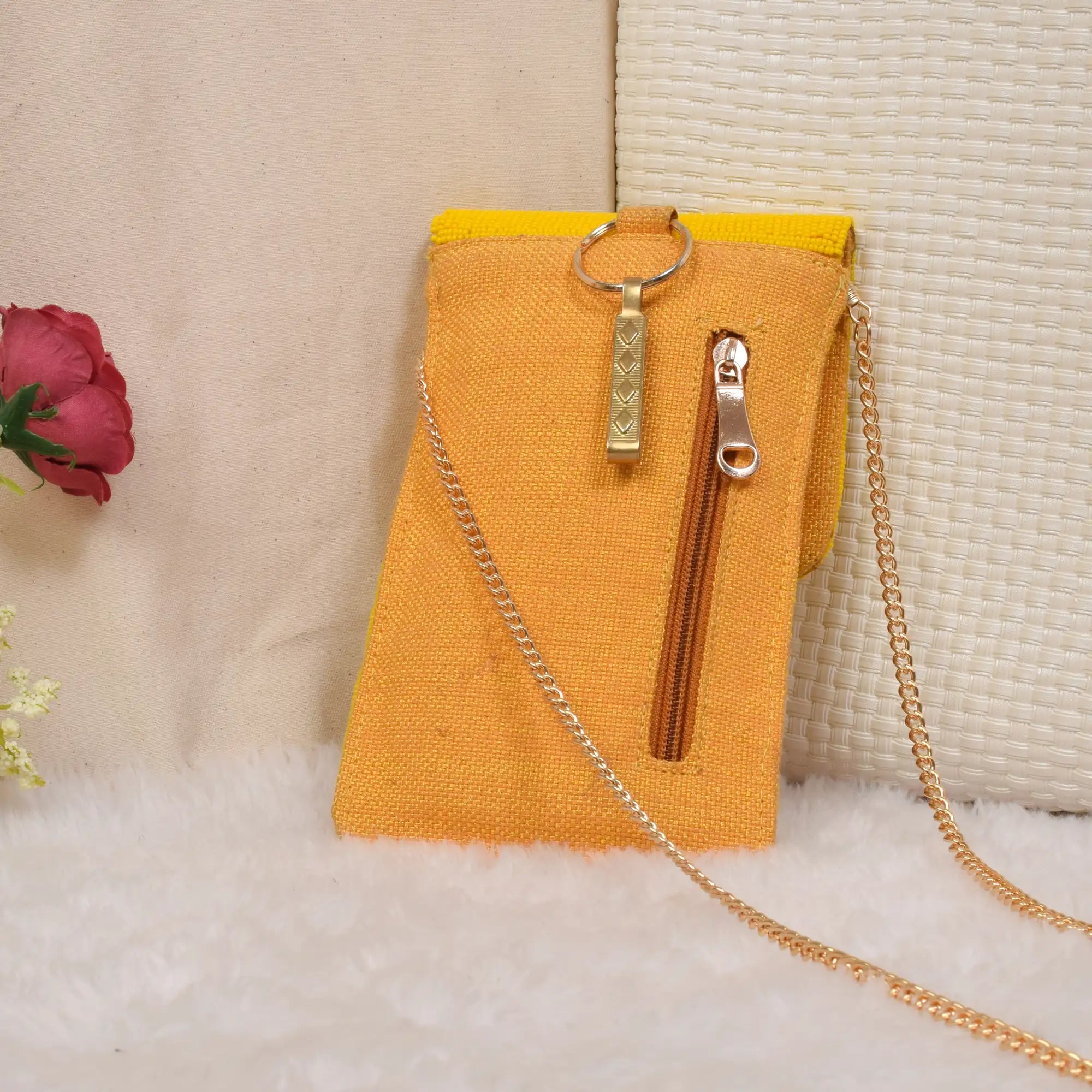 Mobile Cover Pearl Patola Beaded
