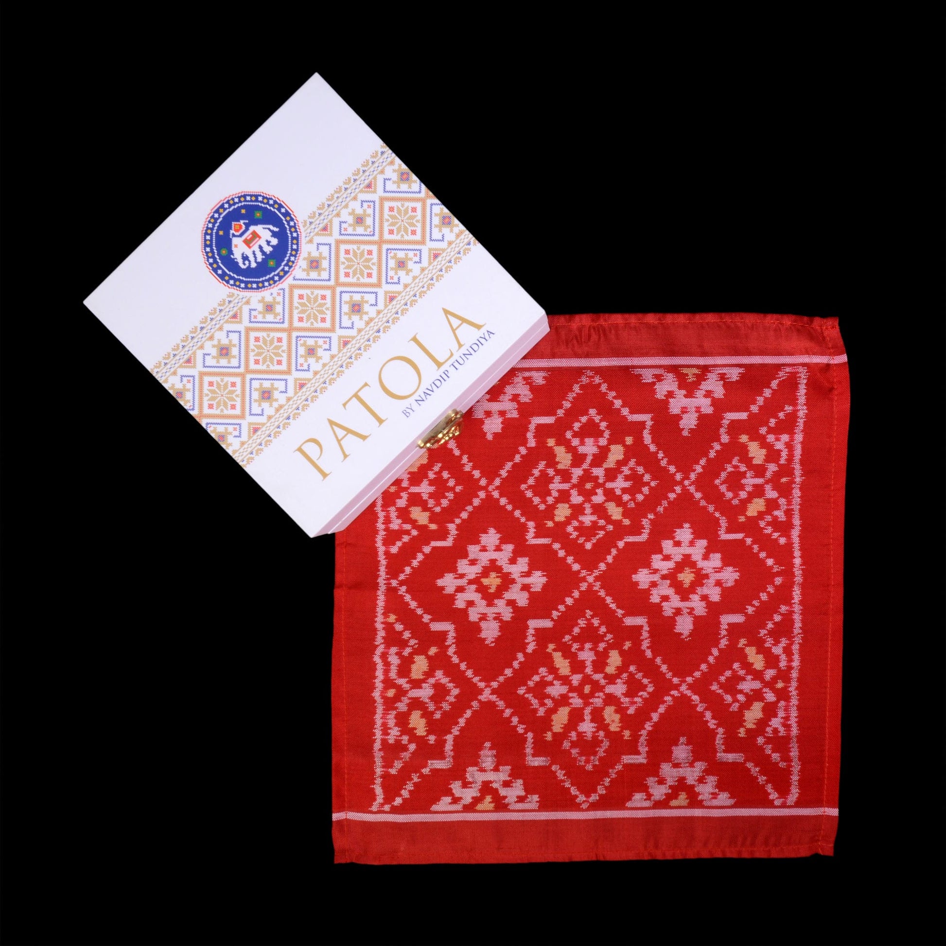 Single Ikat Pocket Square