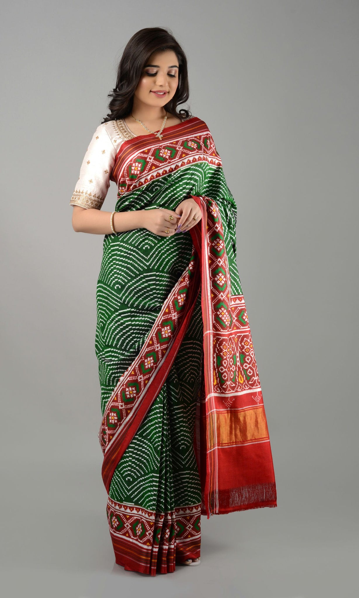 Double Ikat Patola Saree Laheriya