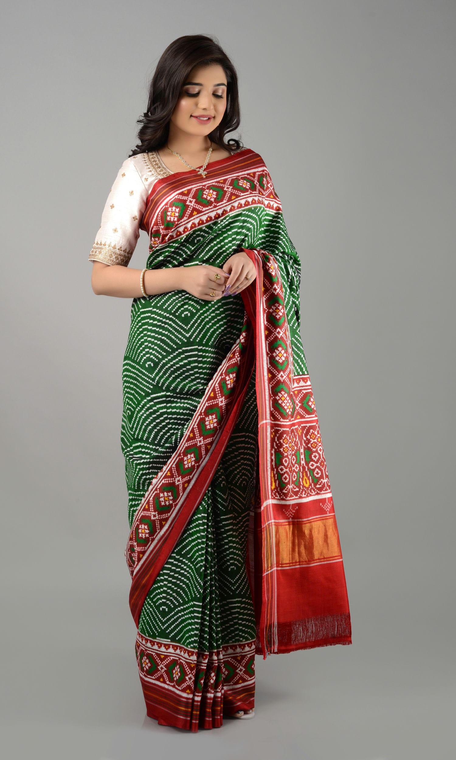 Double Ikat Patola Saree Laheriya