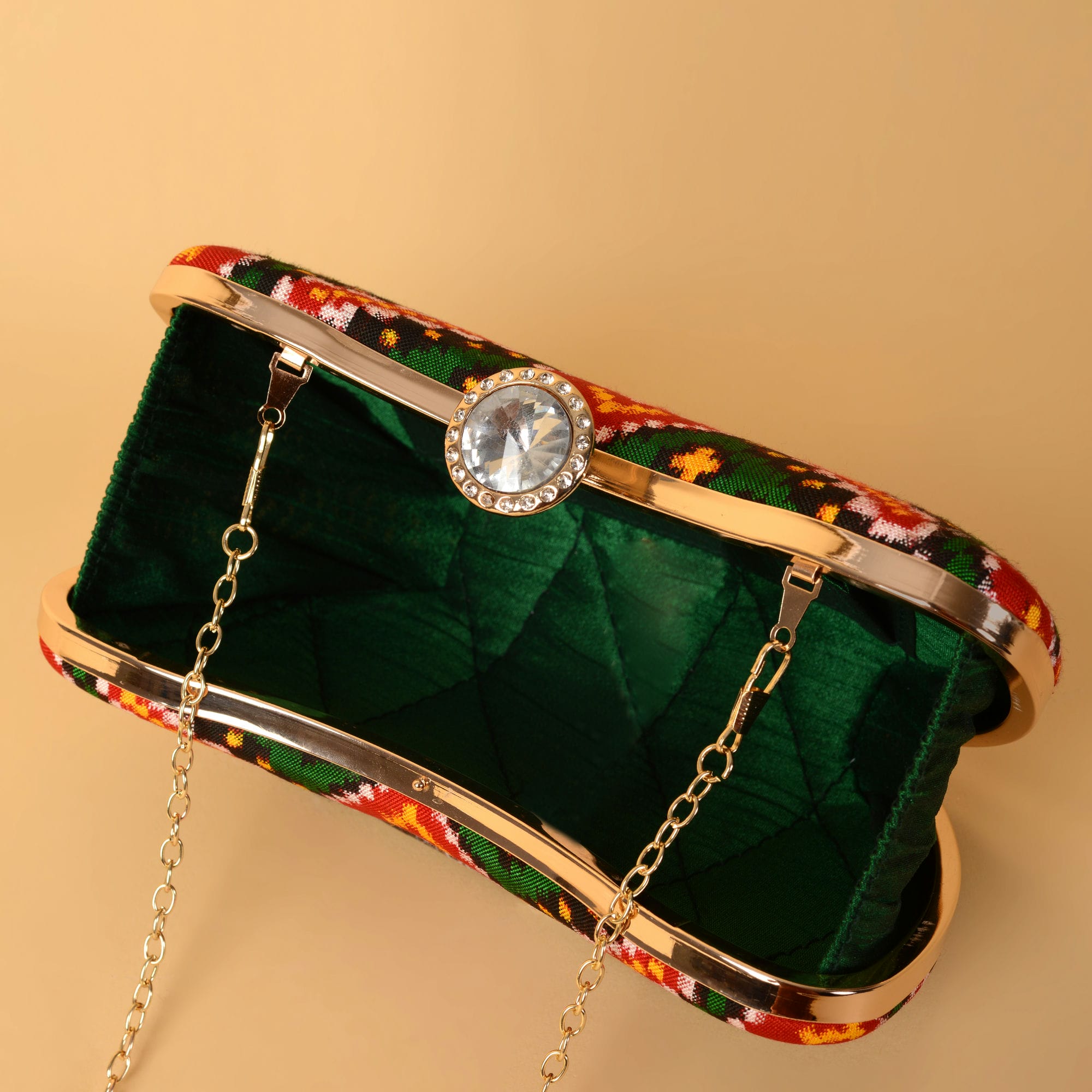Double Ikat Patola Clutch Manekchowk