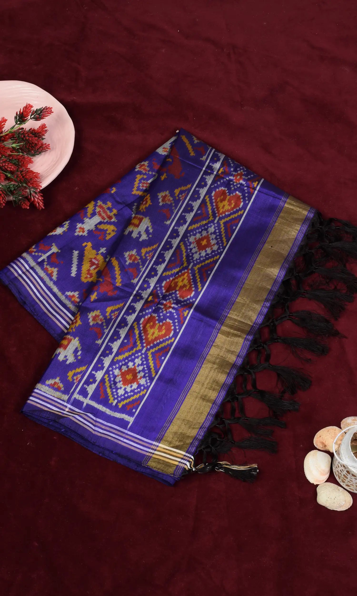Single Ikat Patola Dupatta