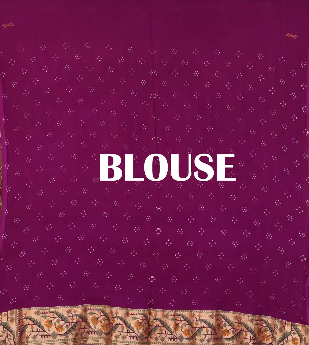 Banarasi Weave Parsi Jaal Bandhani Saree