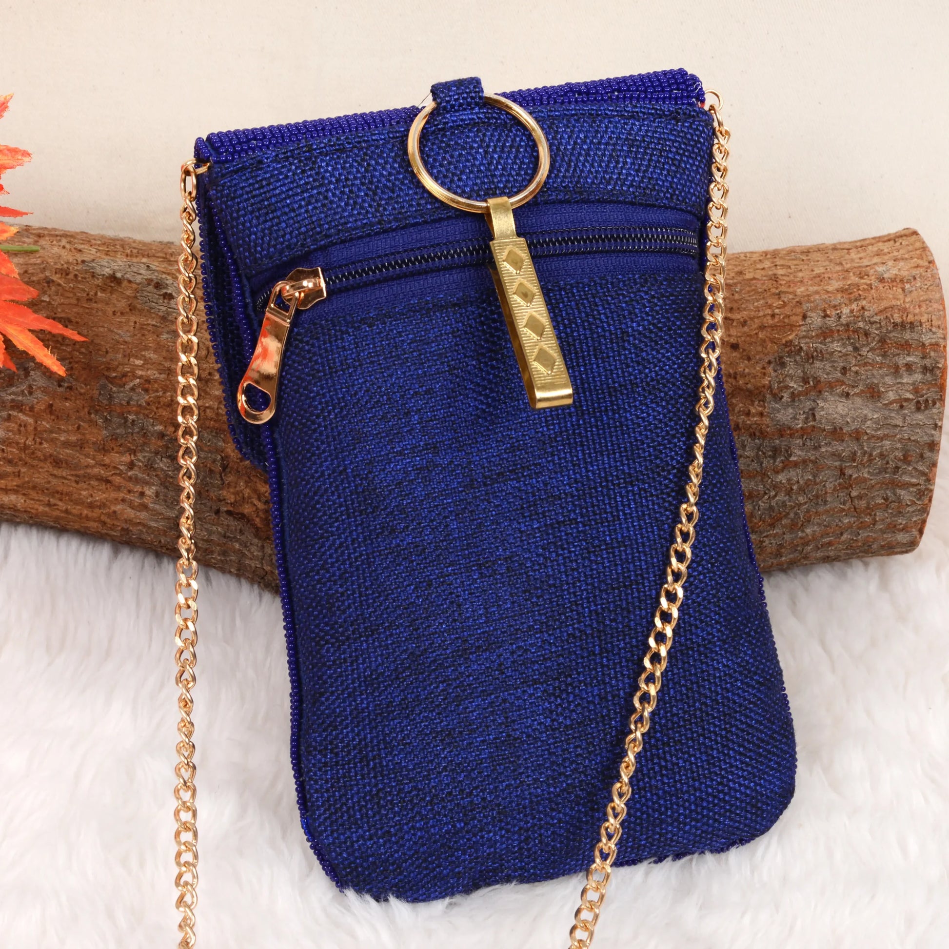 Mobile Cover Pearl Patola Beaded