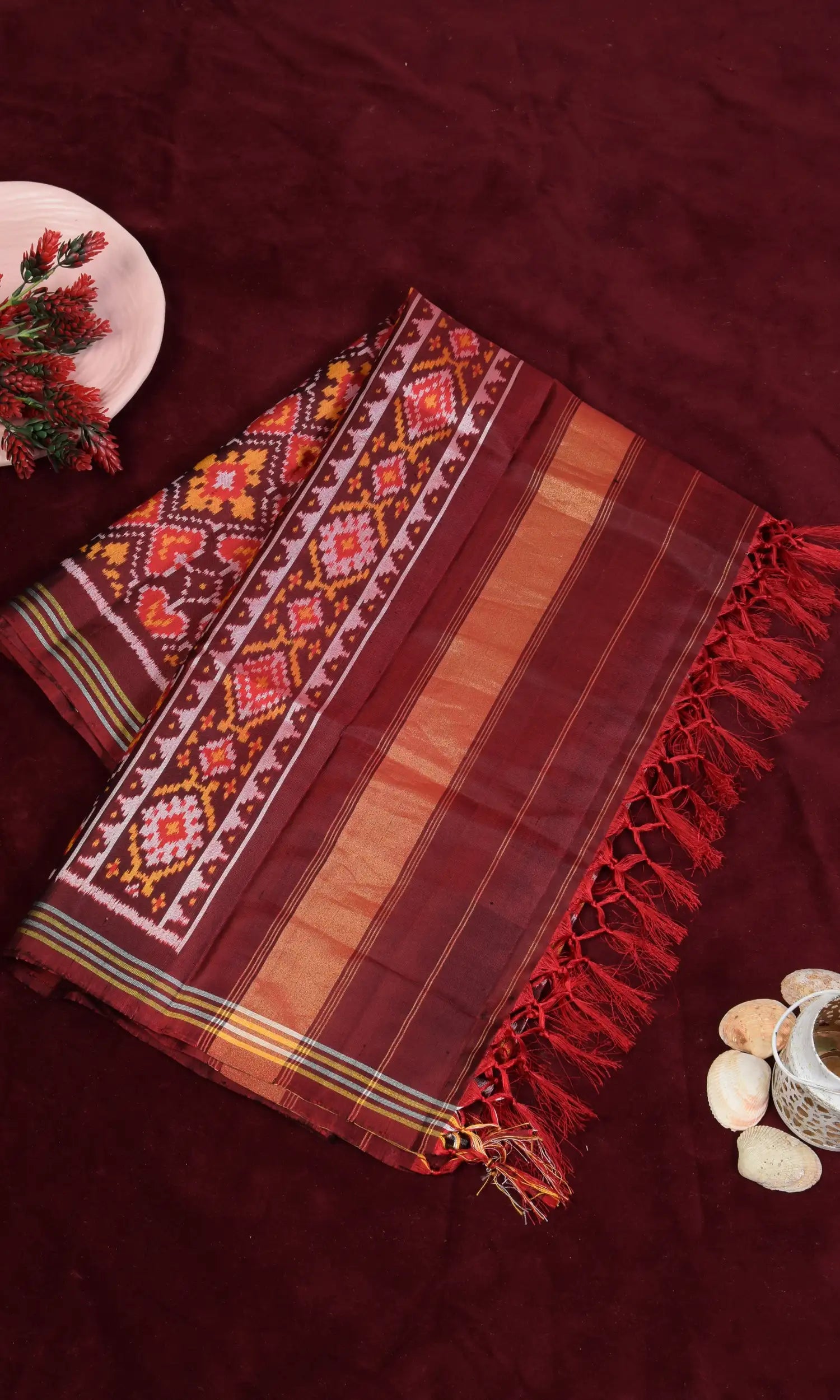 Single Ikat Patola Dupatta