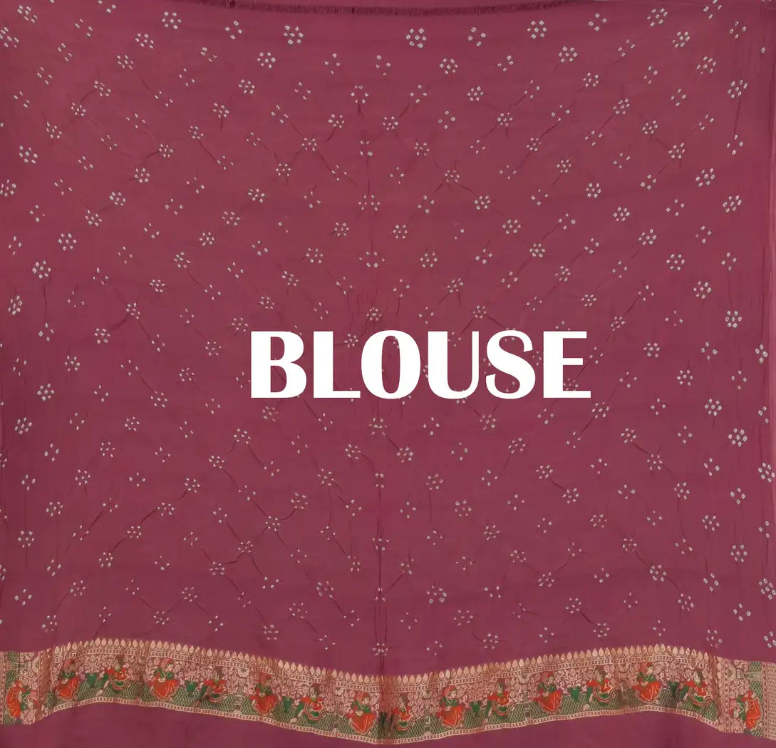 Banarasi Patola Weave Bandhani Saree