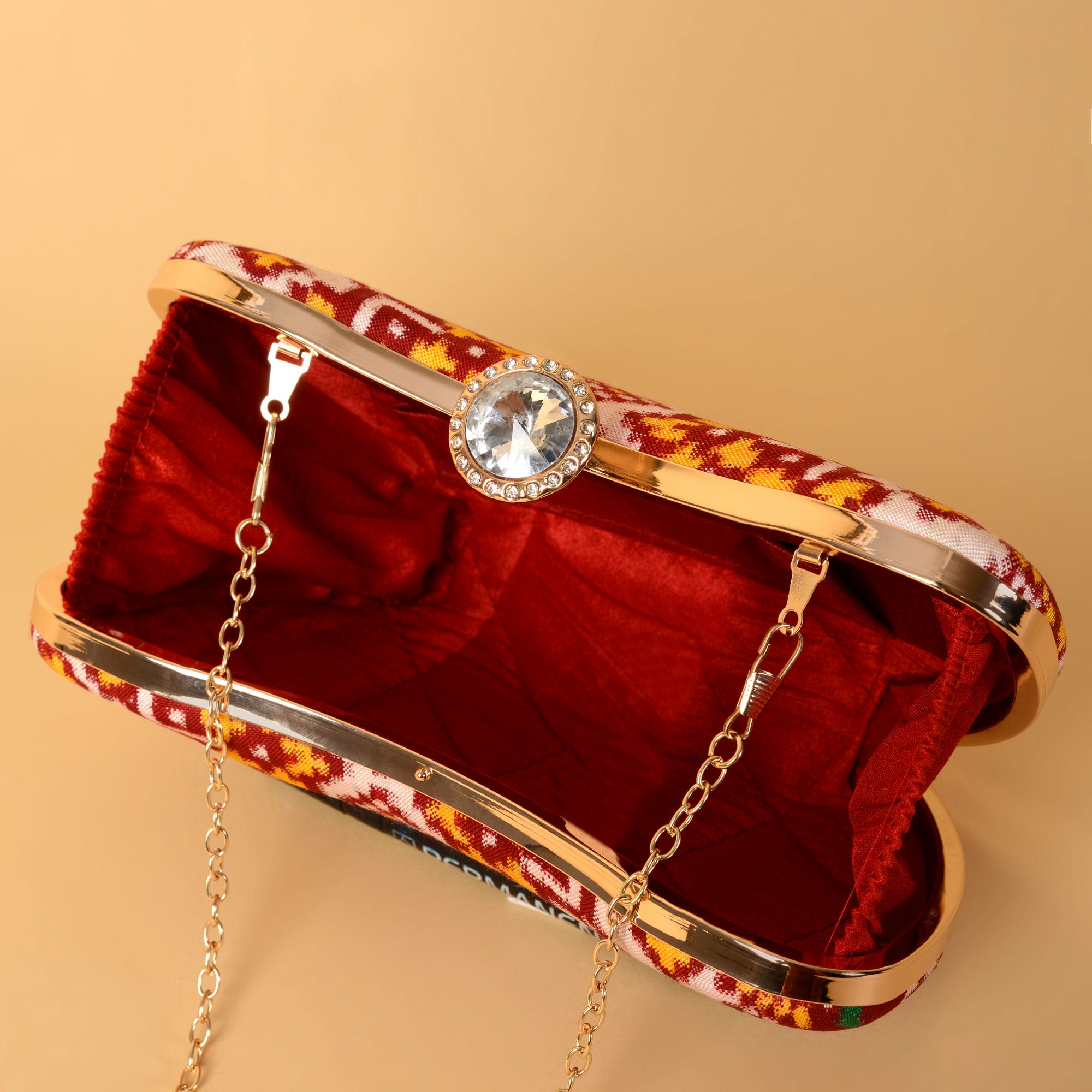 Double Ikat Patola Clutch Nau Ratan