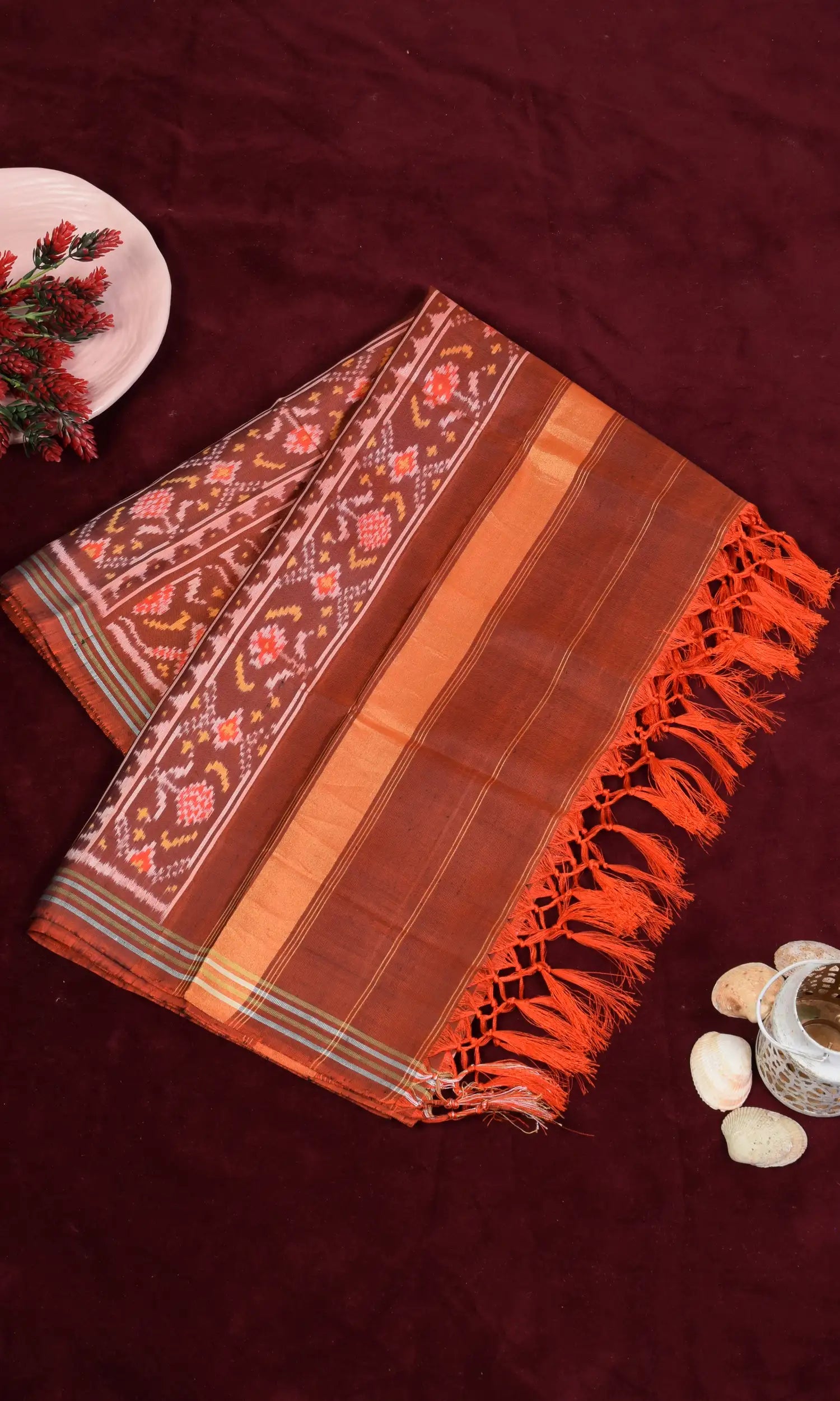 Single Ikat Patola Dupatta