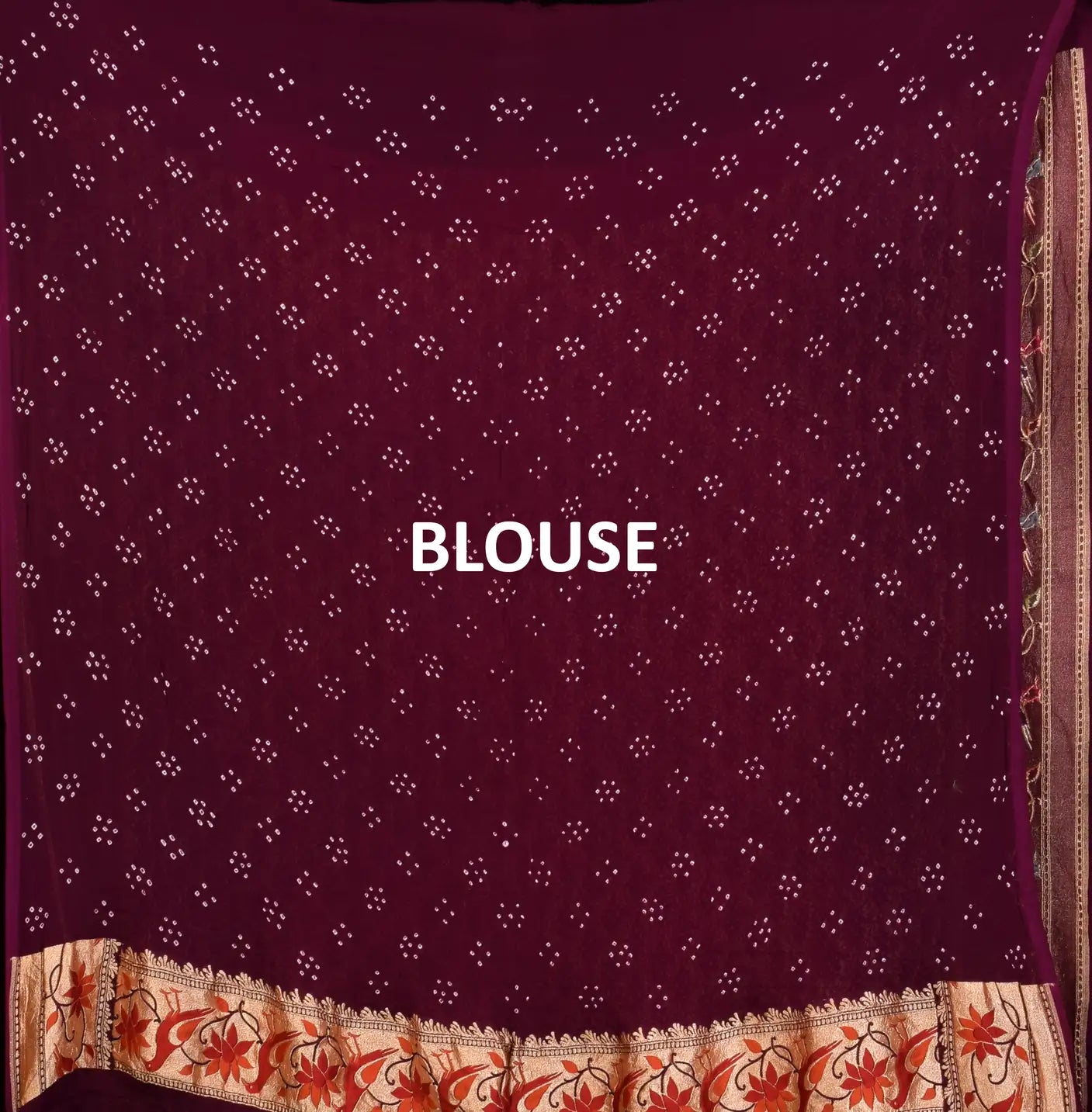 Banarasi Patola Weave Bandhani Saree