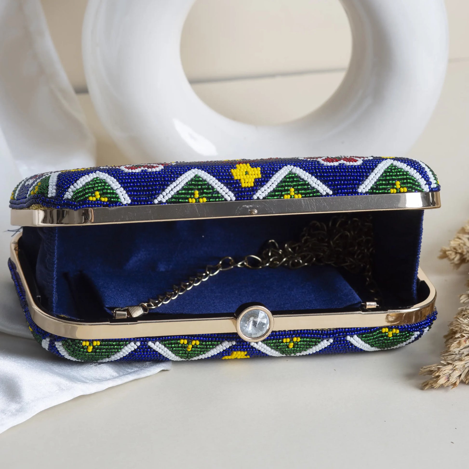 Patola Beaded Clutch