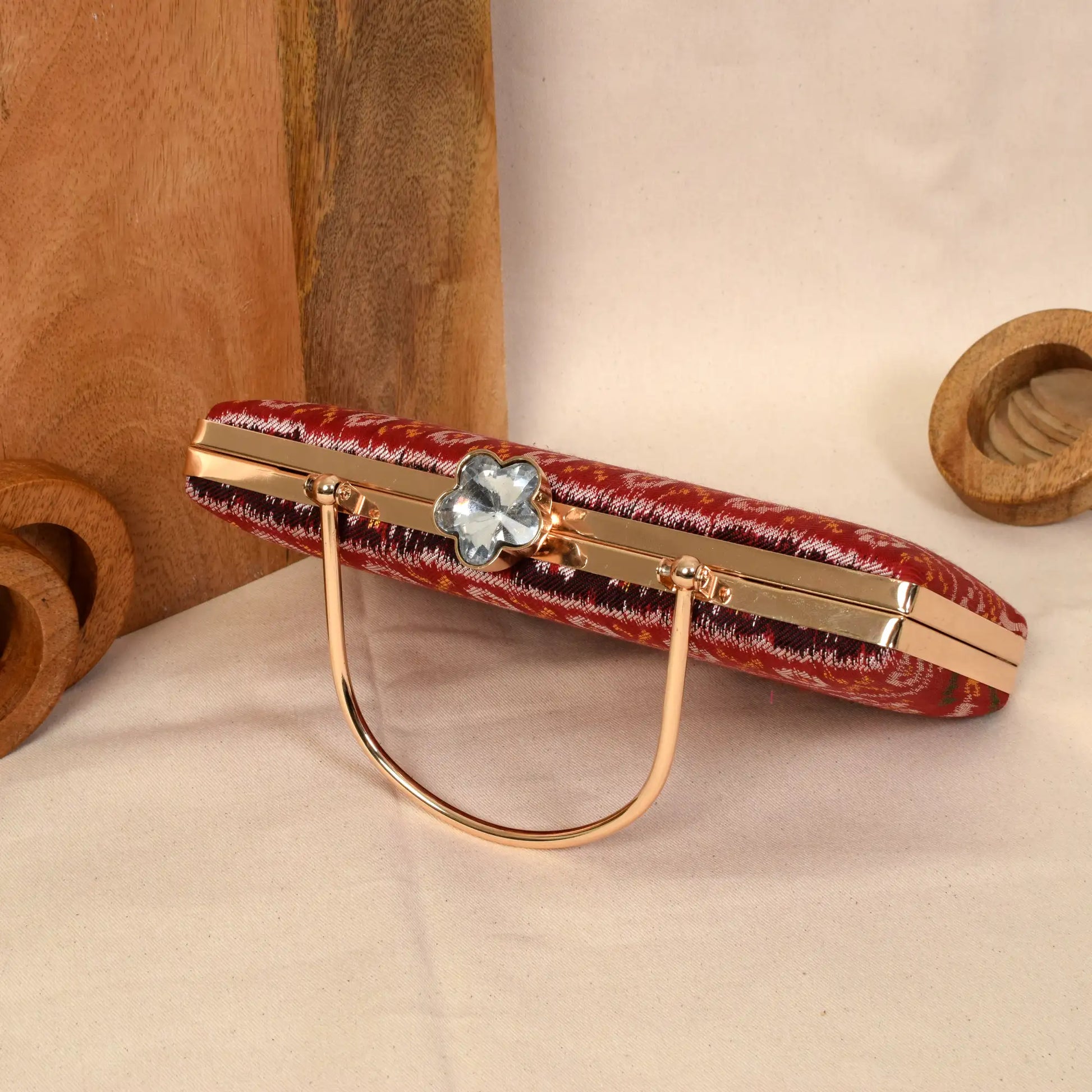 Twill Weave Patola Clutch