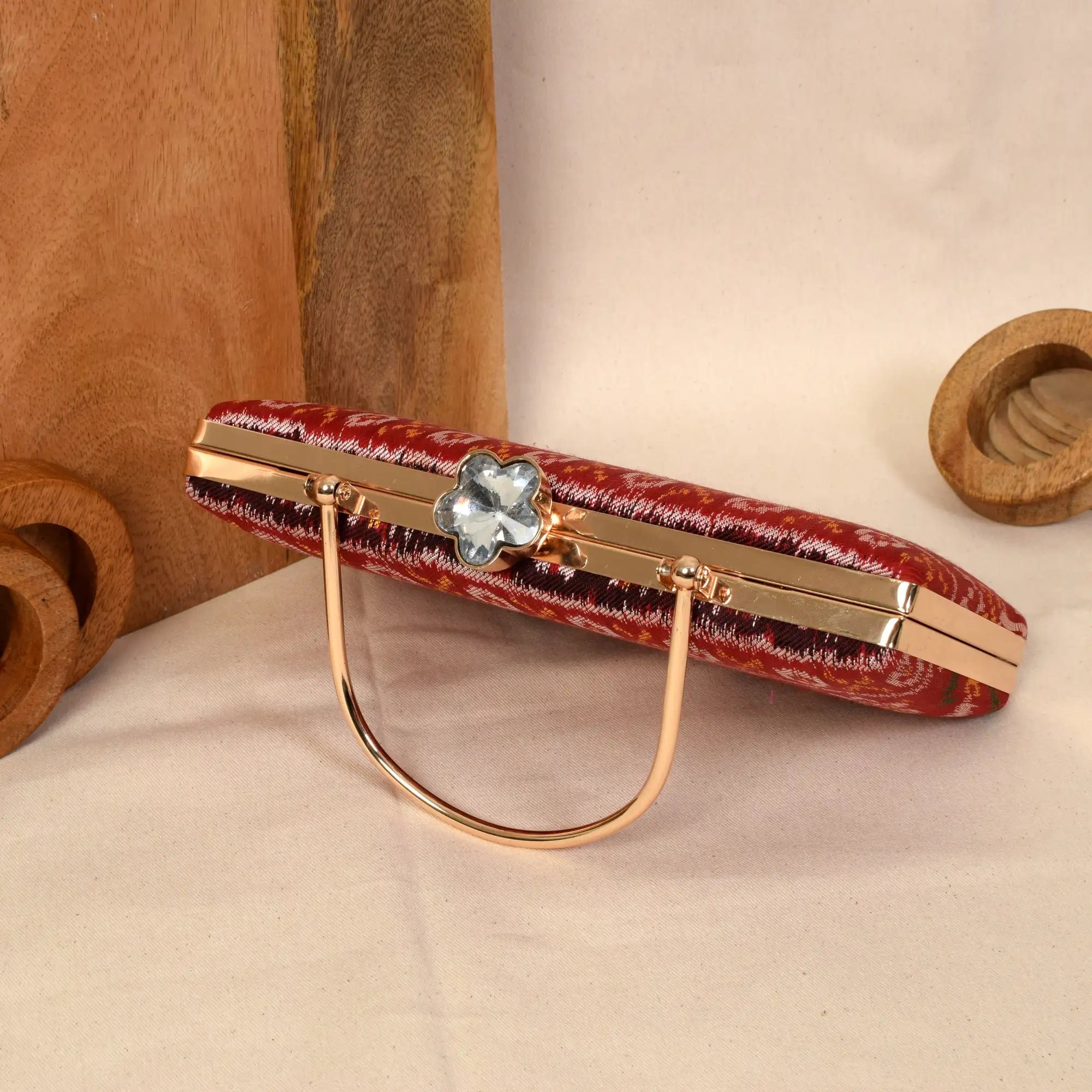 Twill Weave Patola Clutch