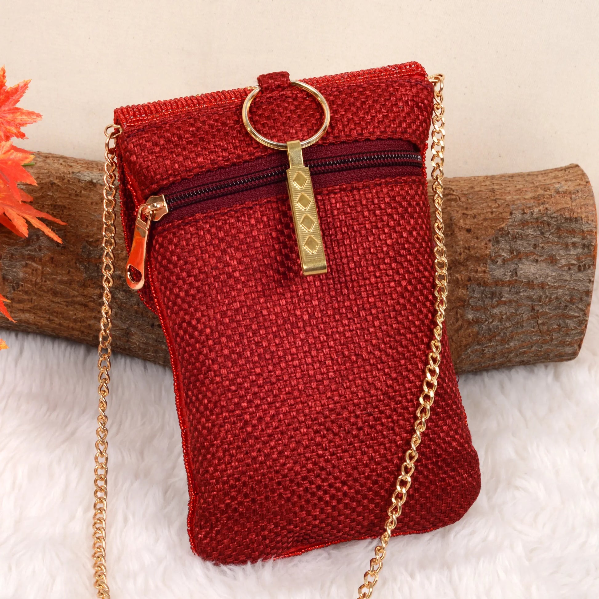 Mobile Cover Pearl Patola Beaded