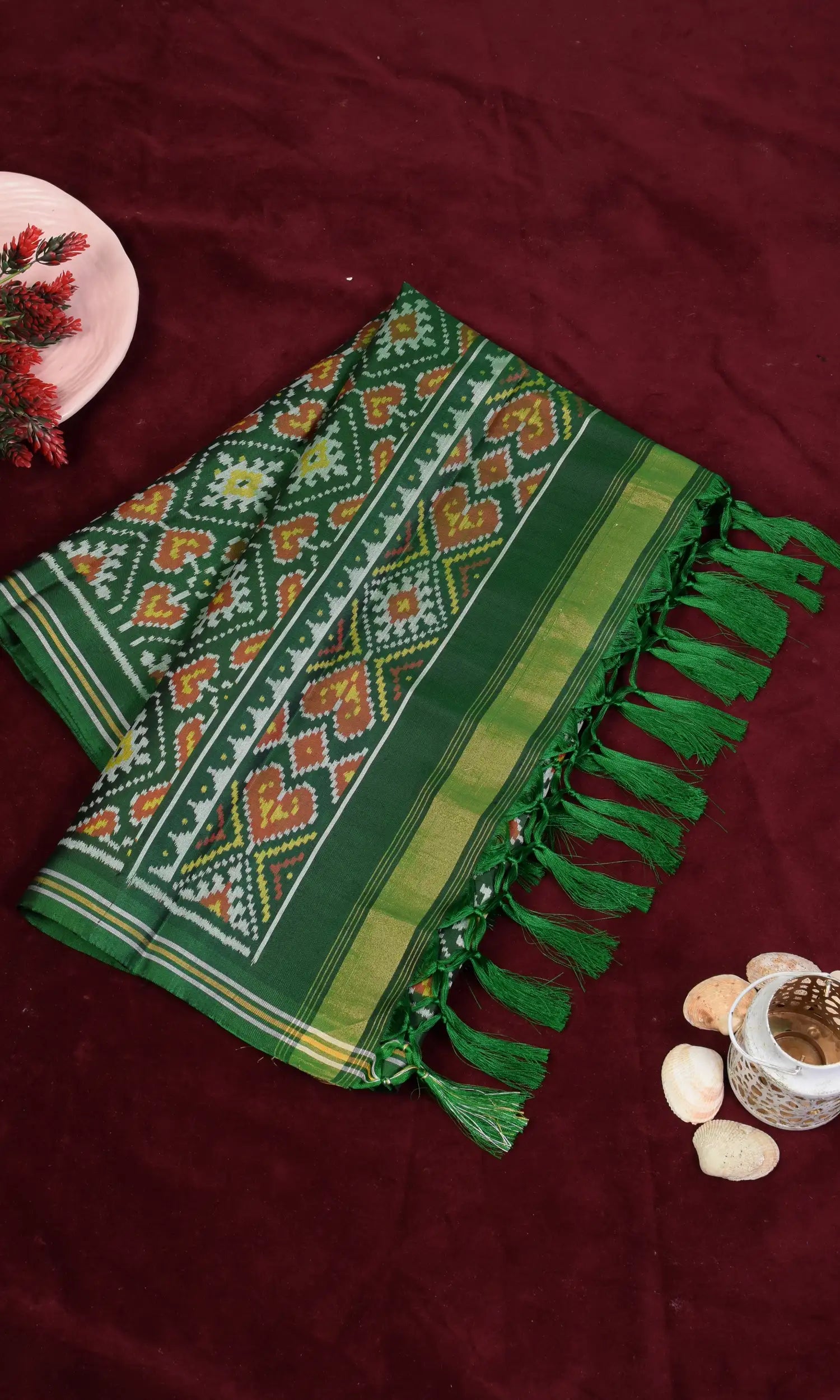 Single Ikat Patola Dupatta