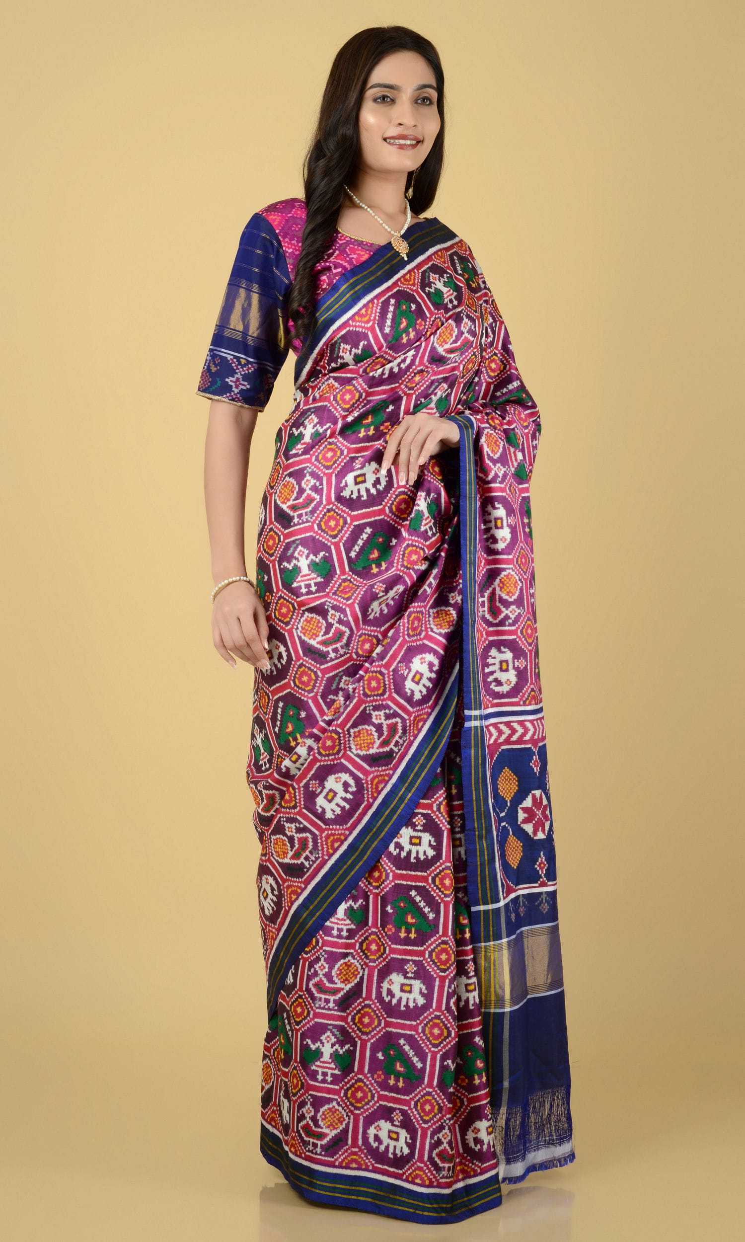 Double Ikat Patola Saree Nari Kunj