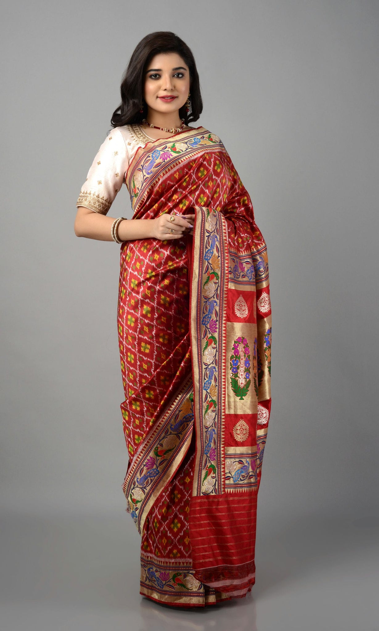 Paithani Single Ikat Patola Chanda
