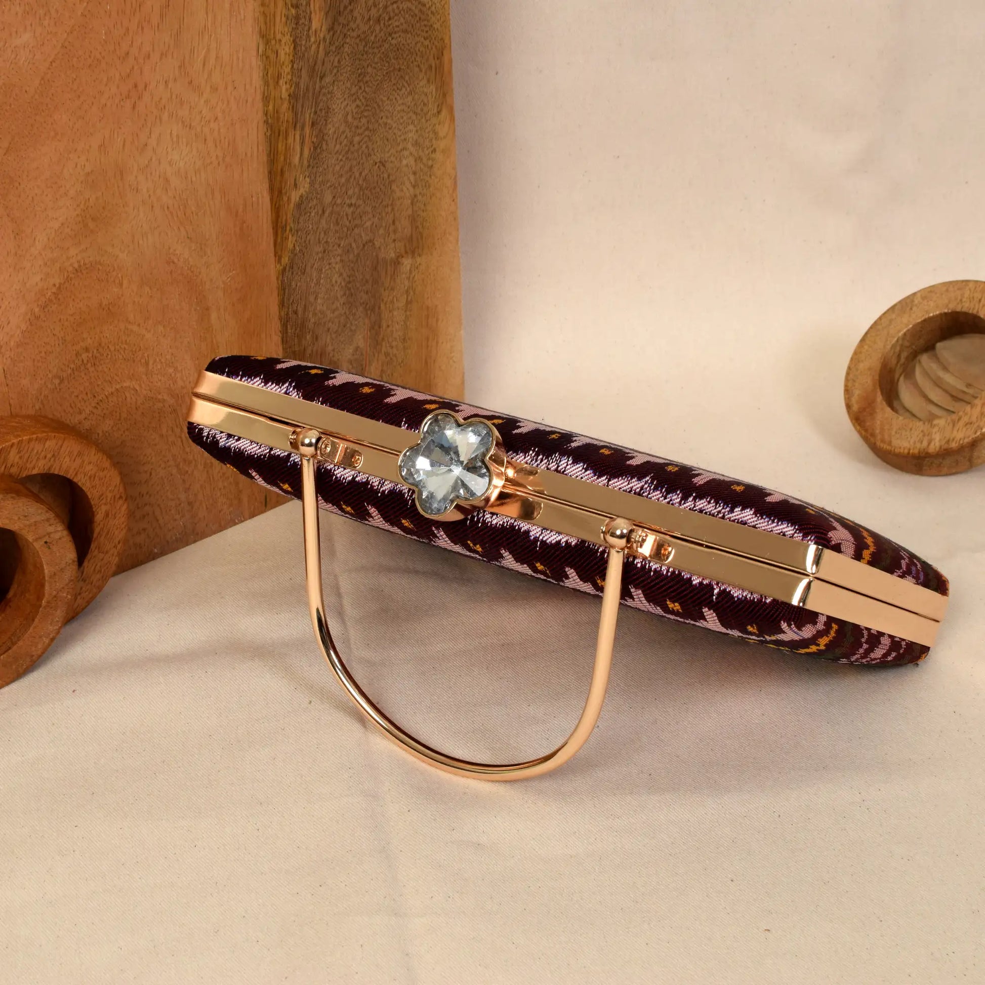 Twill Weave Patola Clutch