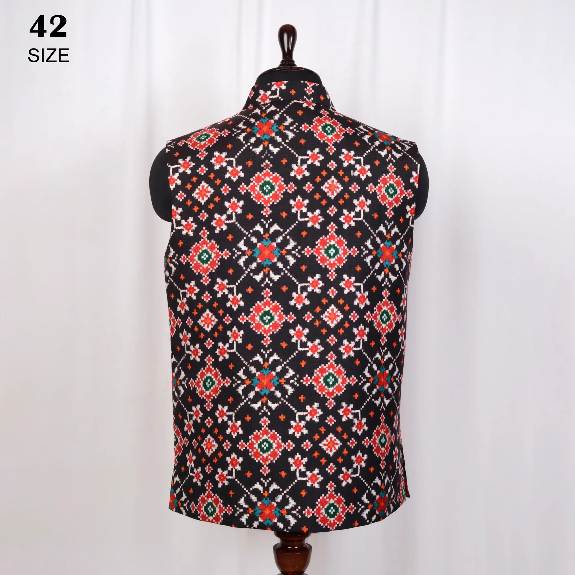 Nehru Jacket Double Ikat Patola