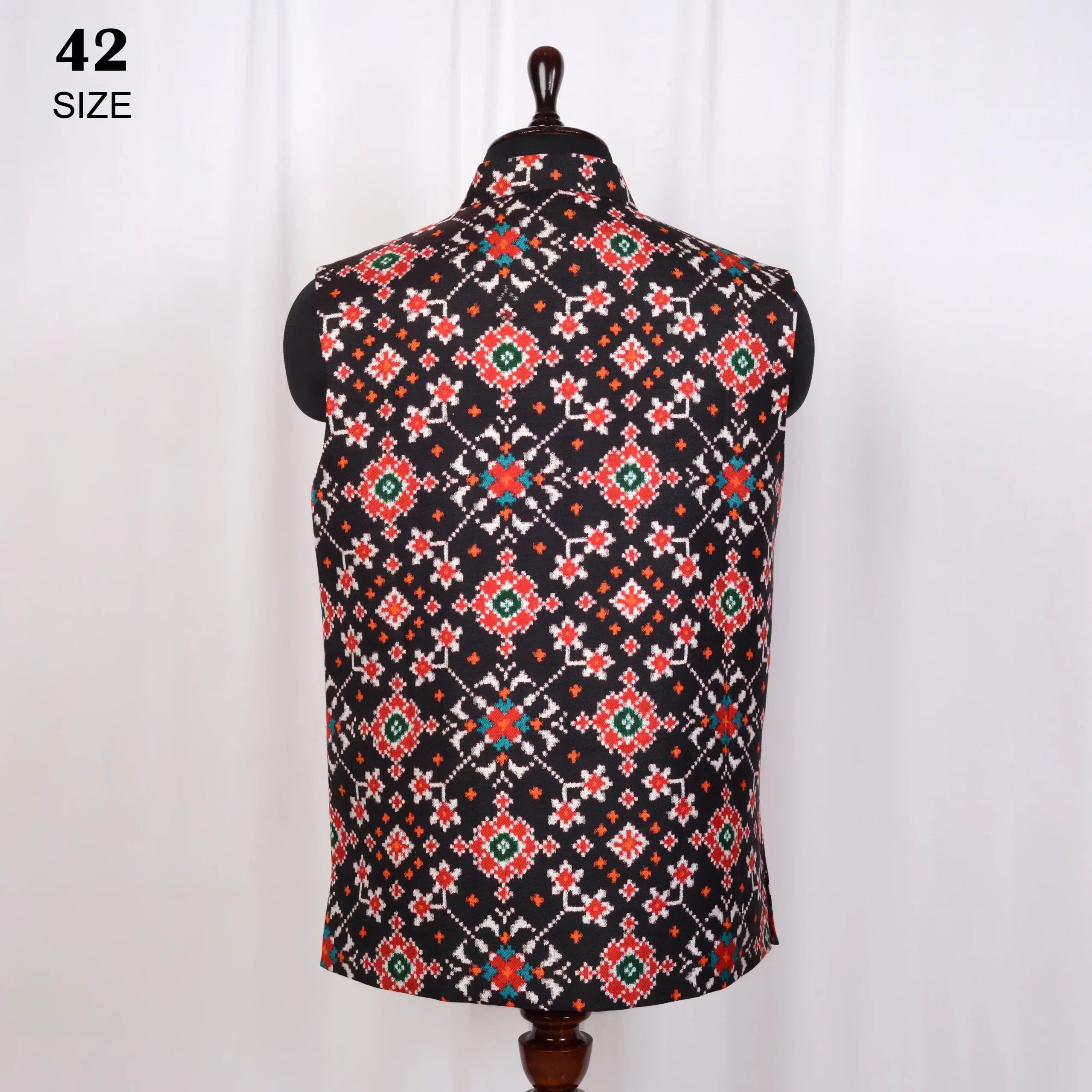 Nehru Jacket Double Ikat Patola