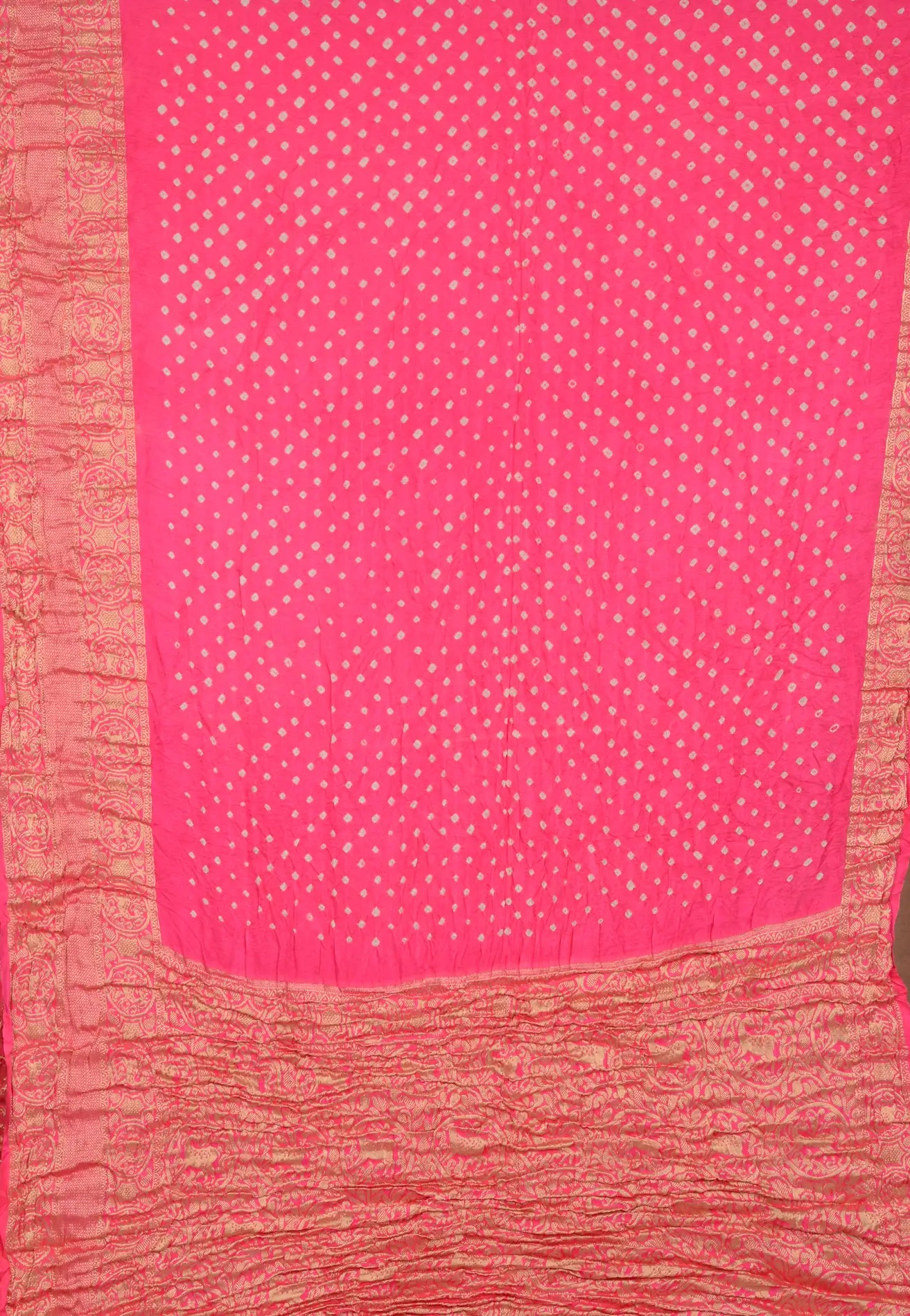 Gaji Kanjiwaram Bandhani Saree