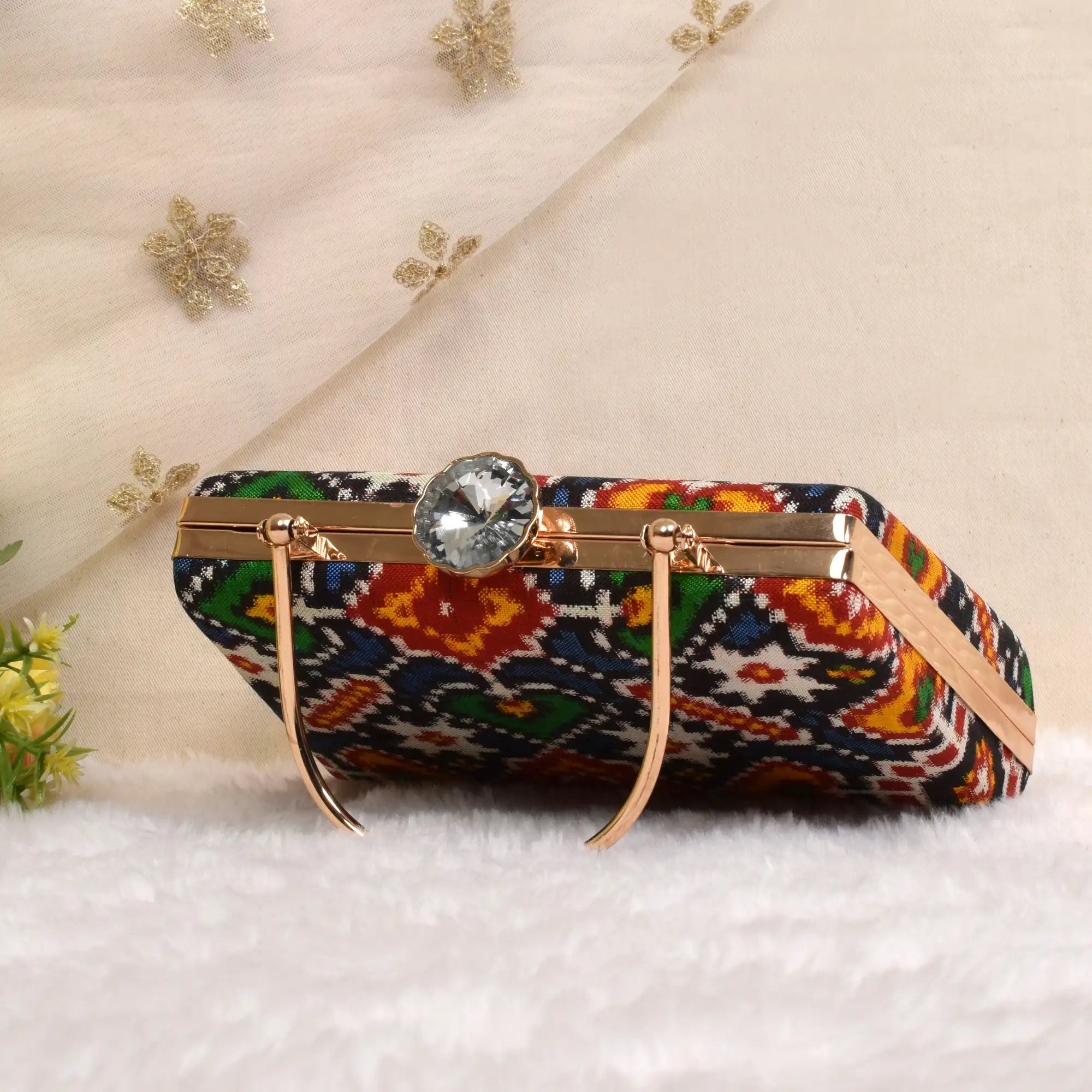 Double Ikat Patola Clutch