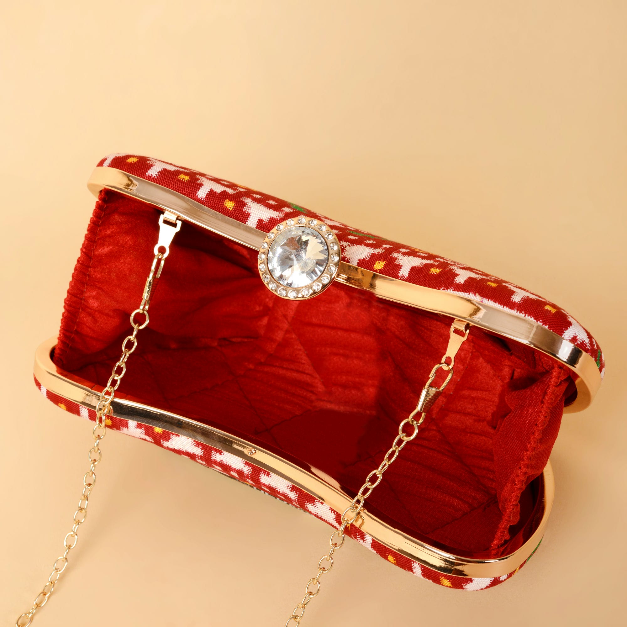Double Ikat Patola Clutch Ghugharo