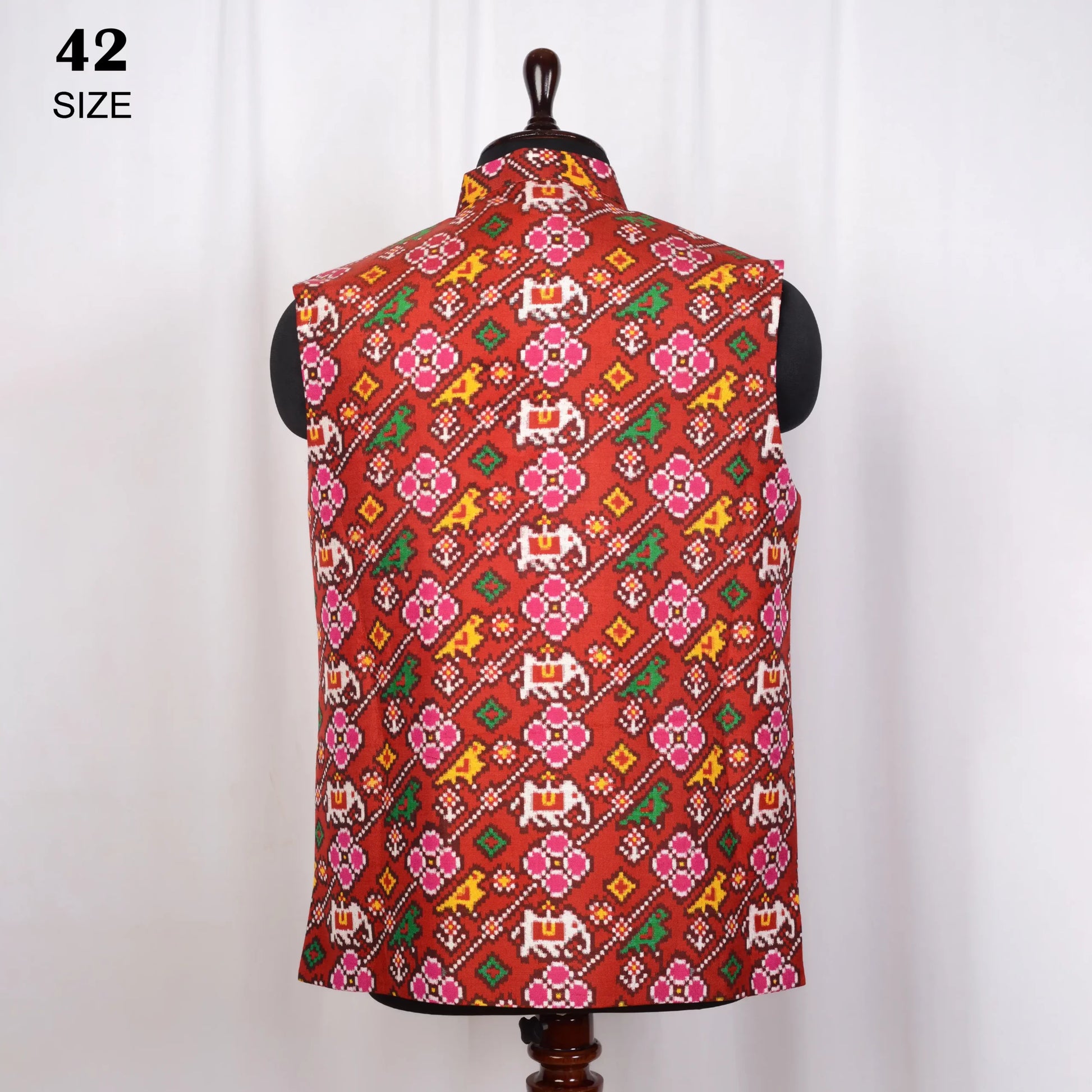 Nehru Jacket Double Ikat Patola