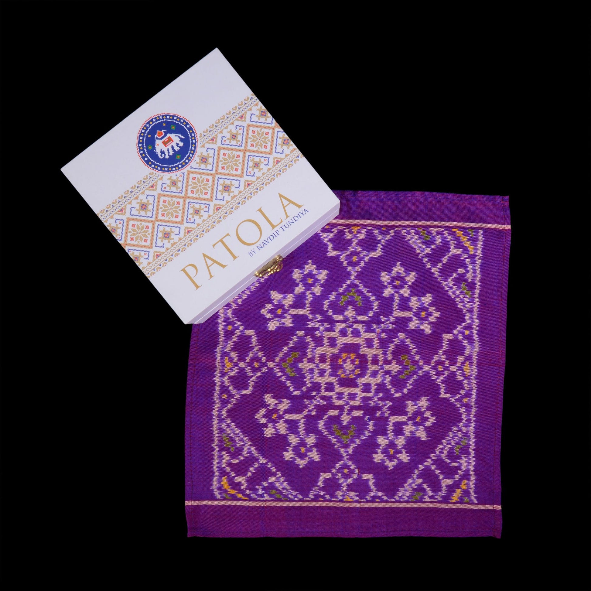 Single Ikat Pocket Square