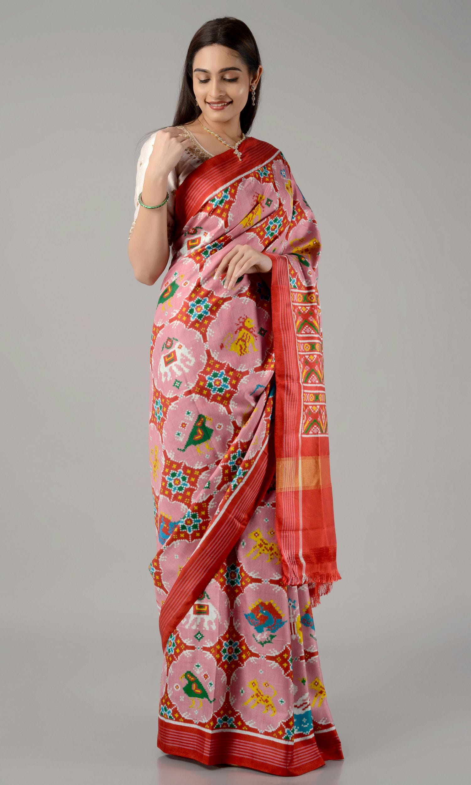 Double Ikat Patola Saree 8 Motif Chhabdi