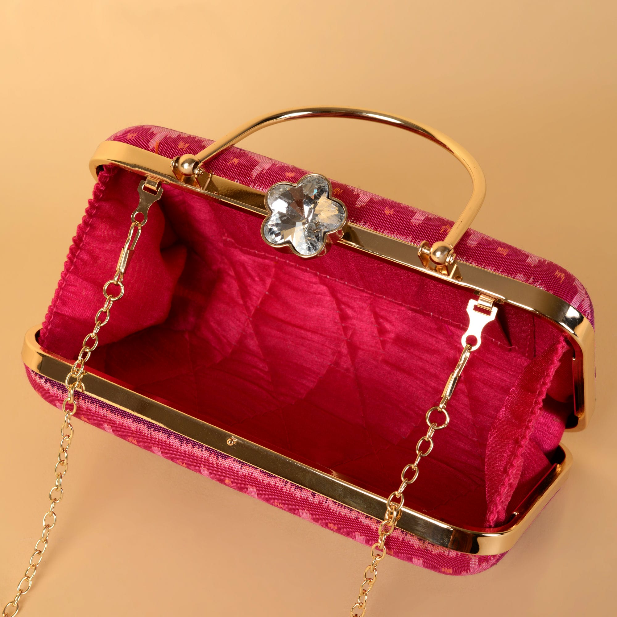 Single Ikat Patola Clutch Patola Motifs