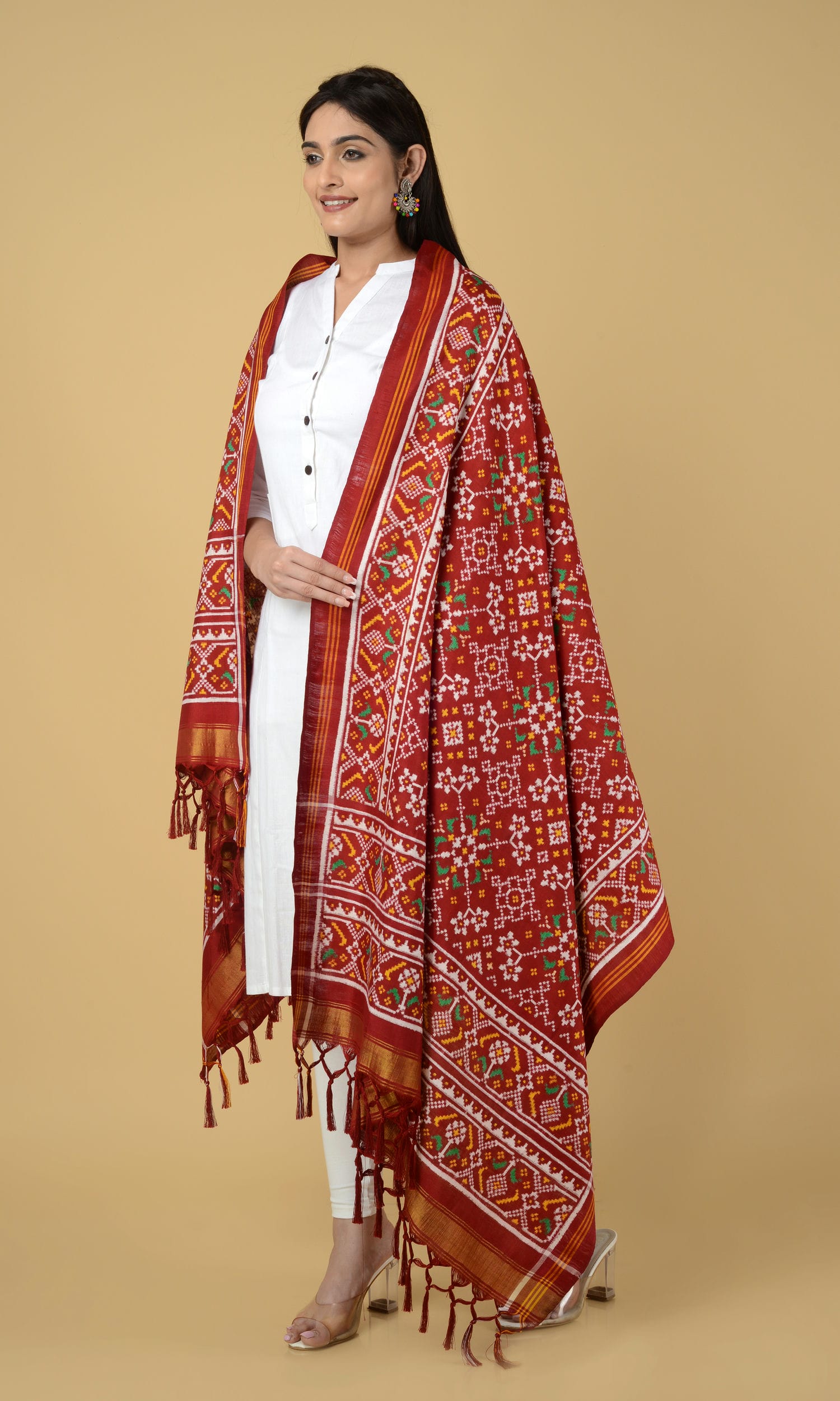 Double Ikat Patola Dupatta Nau Ratan