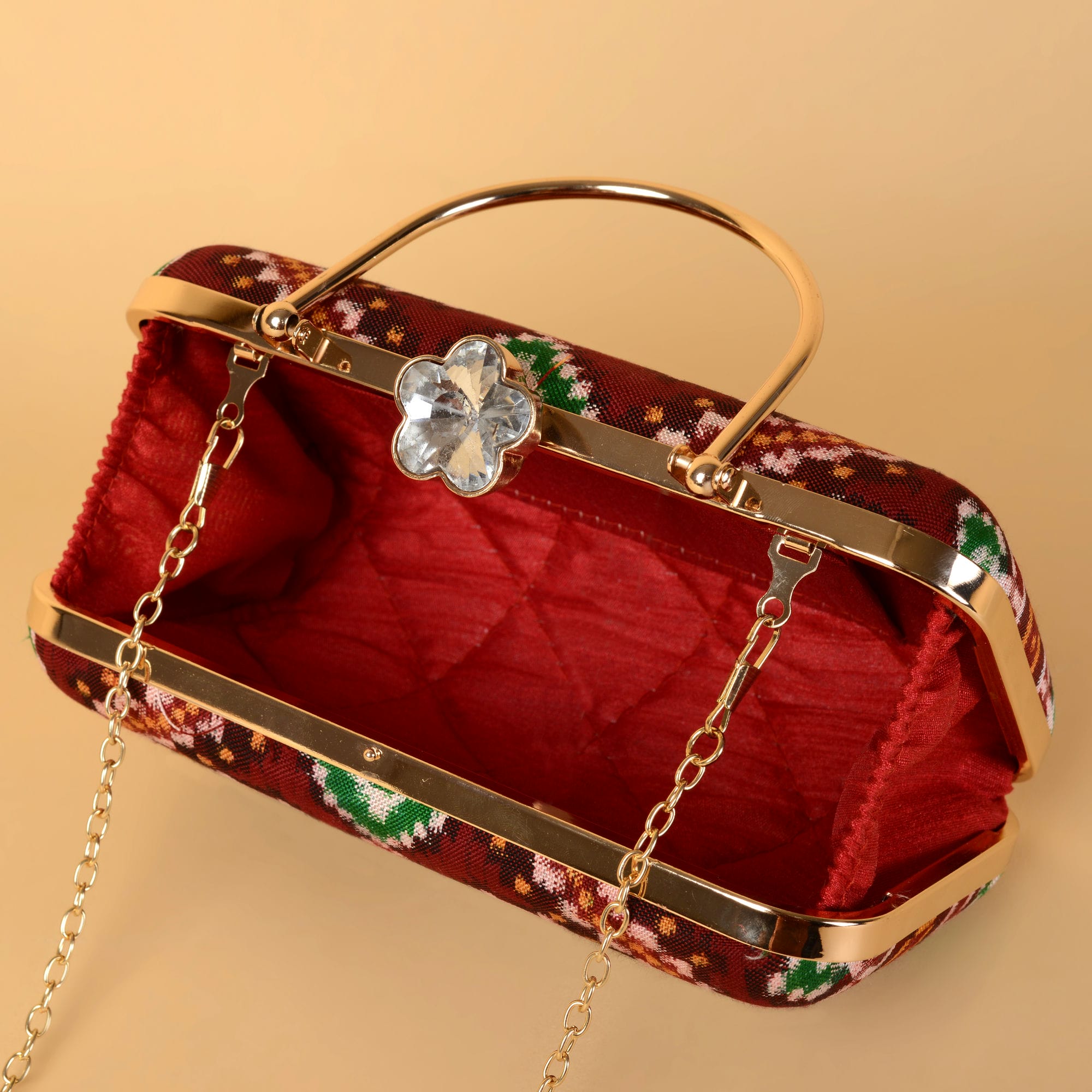Double Ikat Patola Clutch Manekchowk