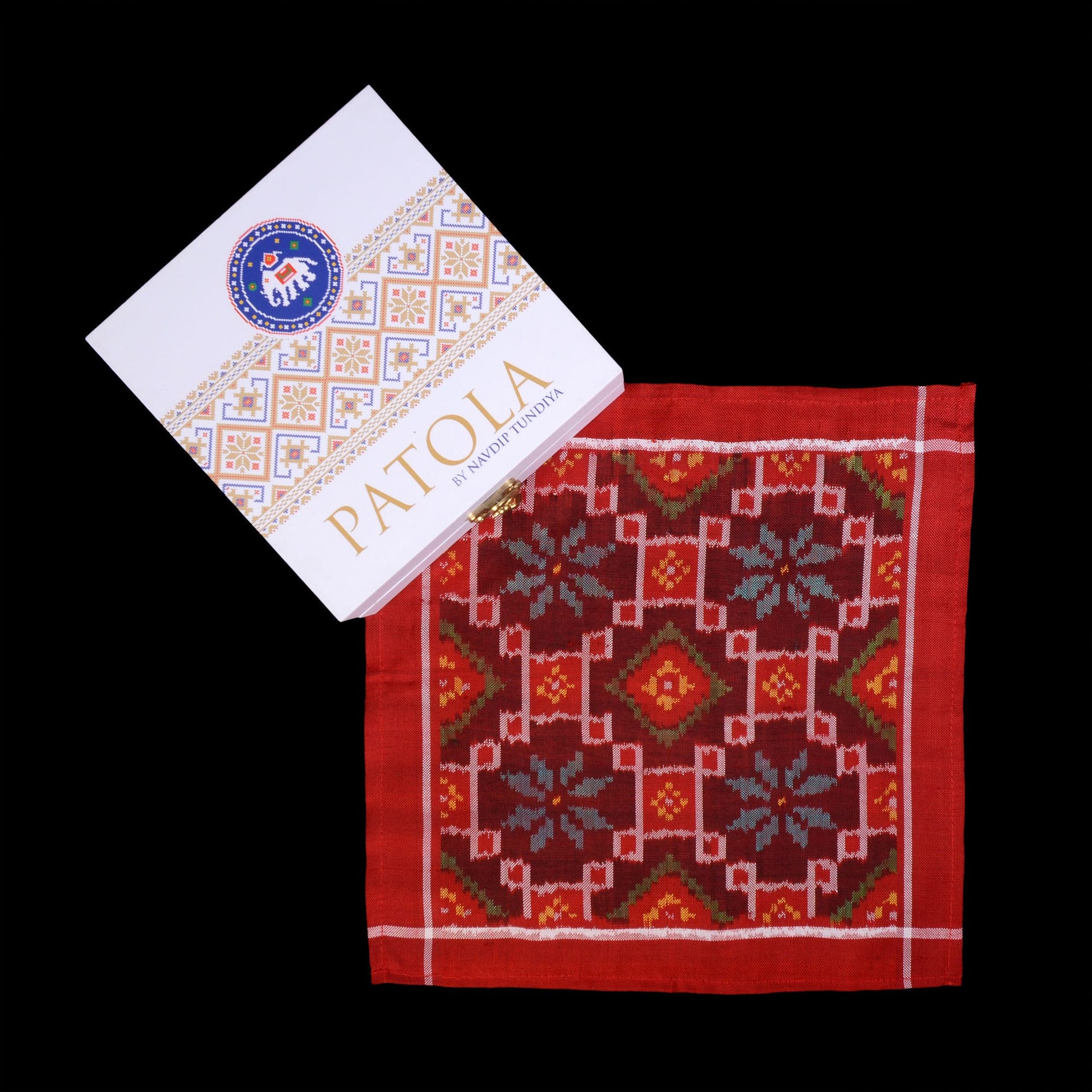 Single Ikat Pocket Square