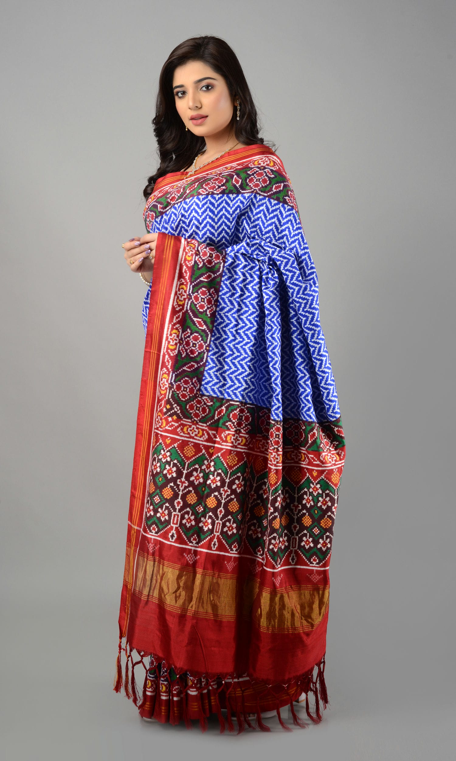 Double Ikat Patola Saree Laheriya