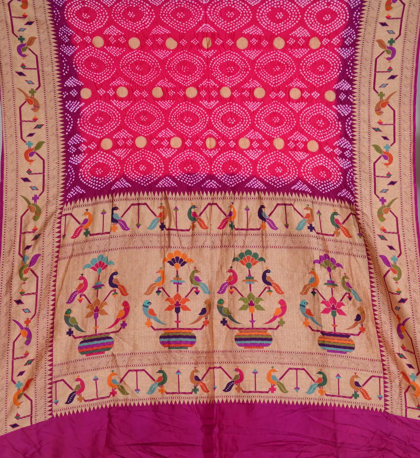 Paithani Bandhani Saree