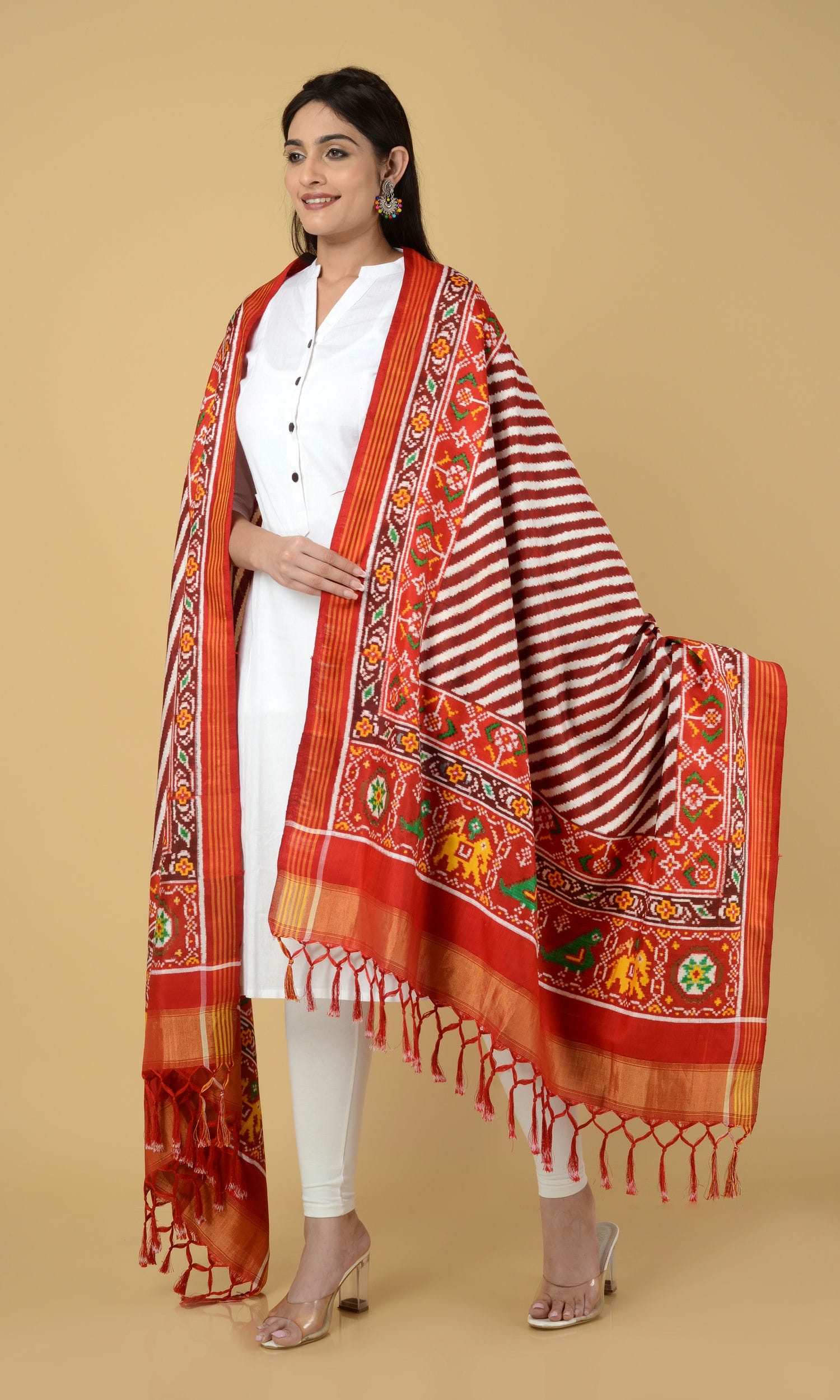 Double Ikat Patola Dupatta Laheriya