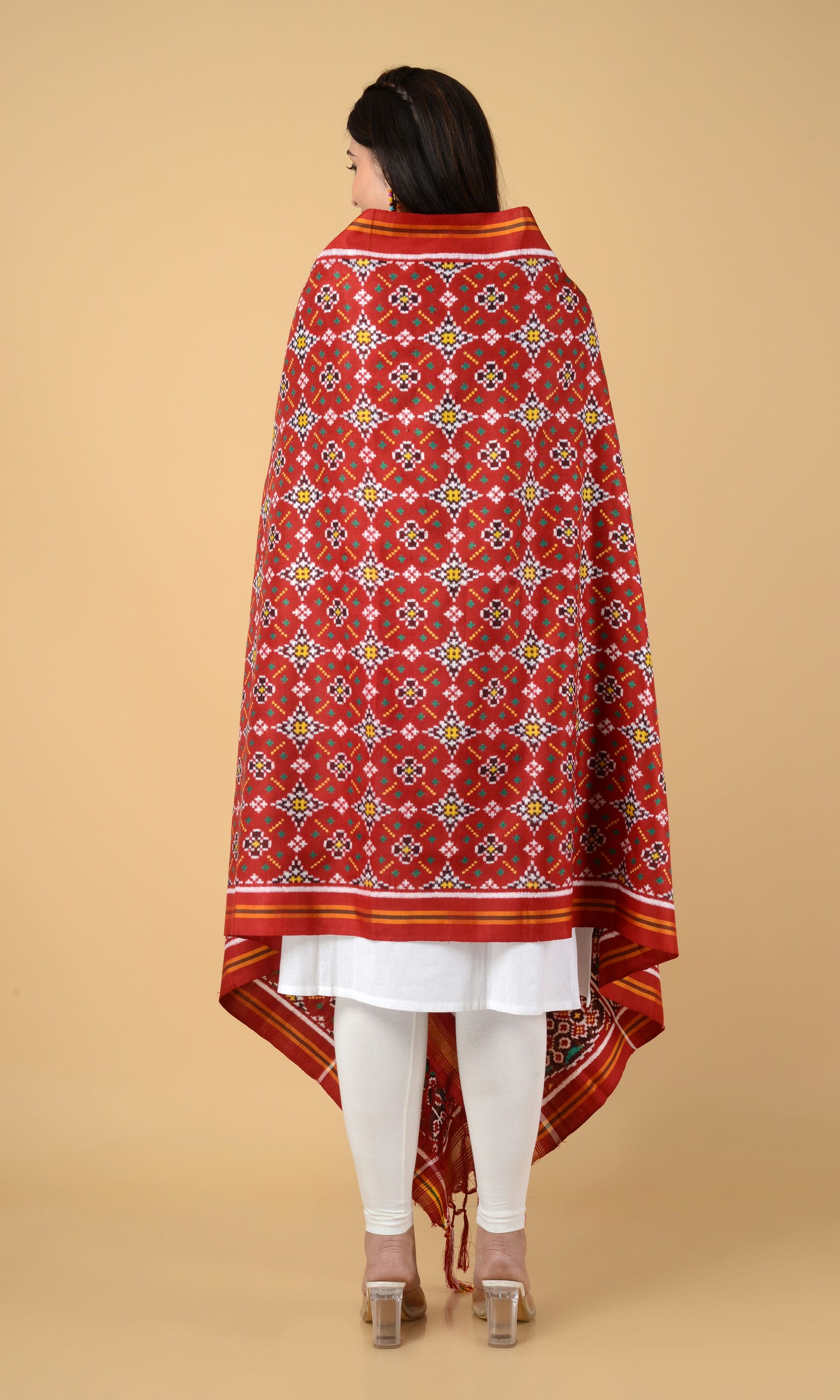 Double Ikat Patola Dupatta Chanda Chhabdi