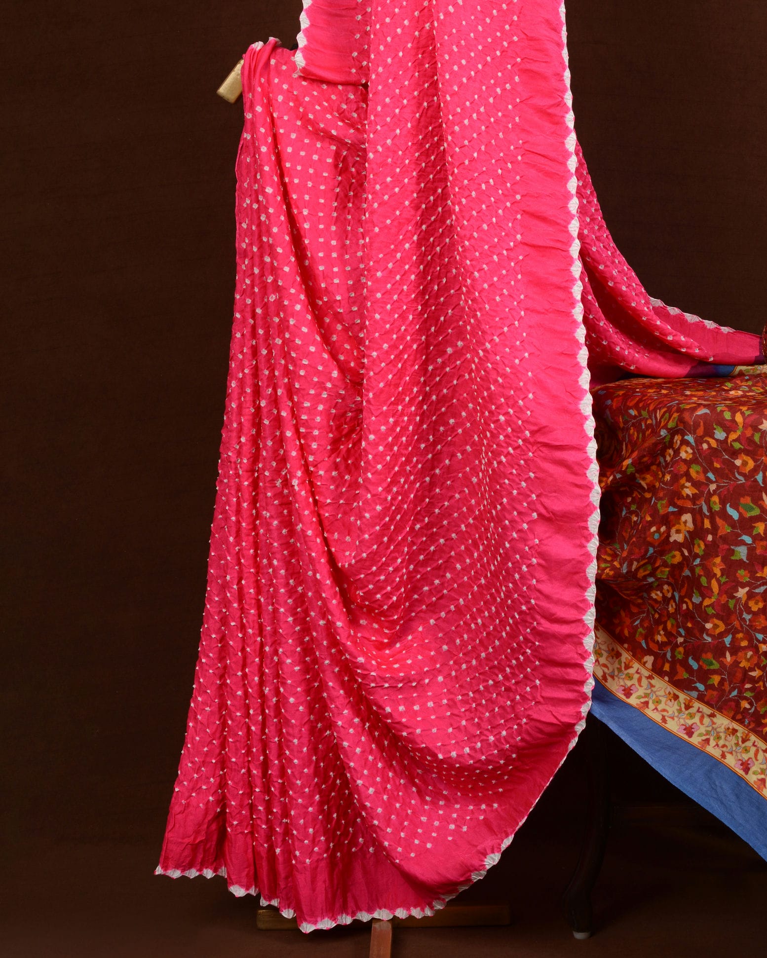 Pichhwai Print Bandhani Saree