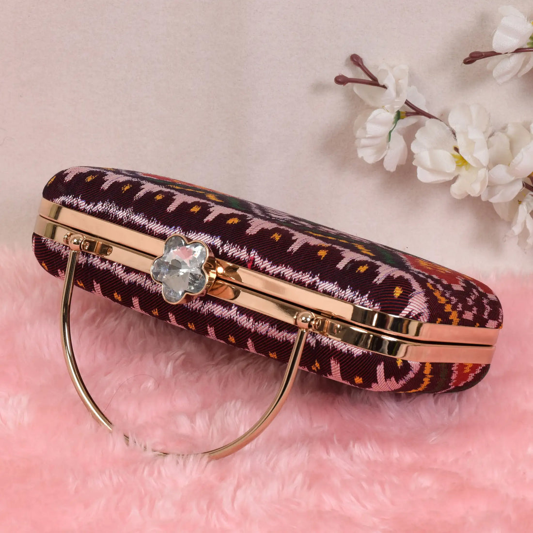 Twill Weave Patola Clutch