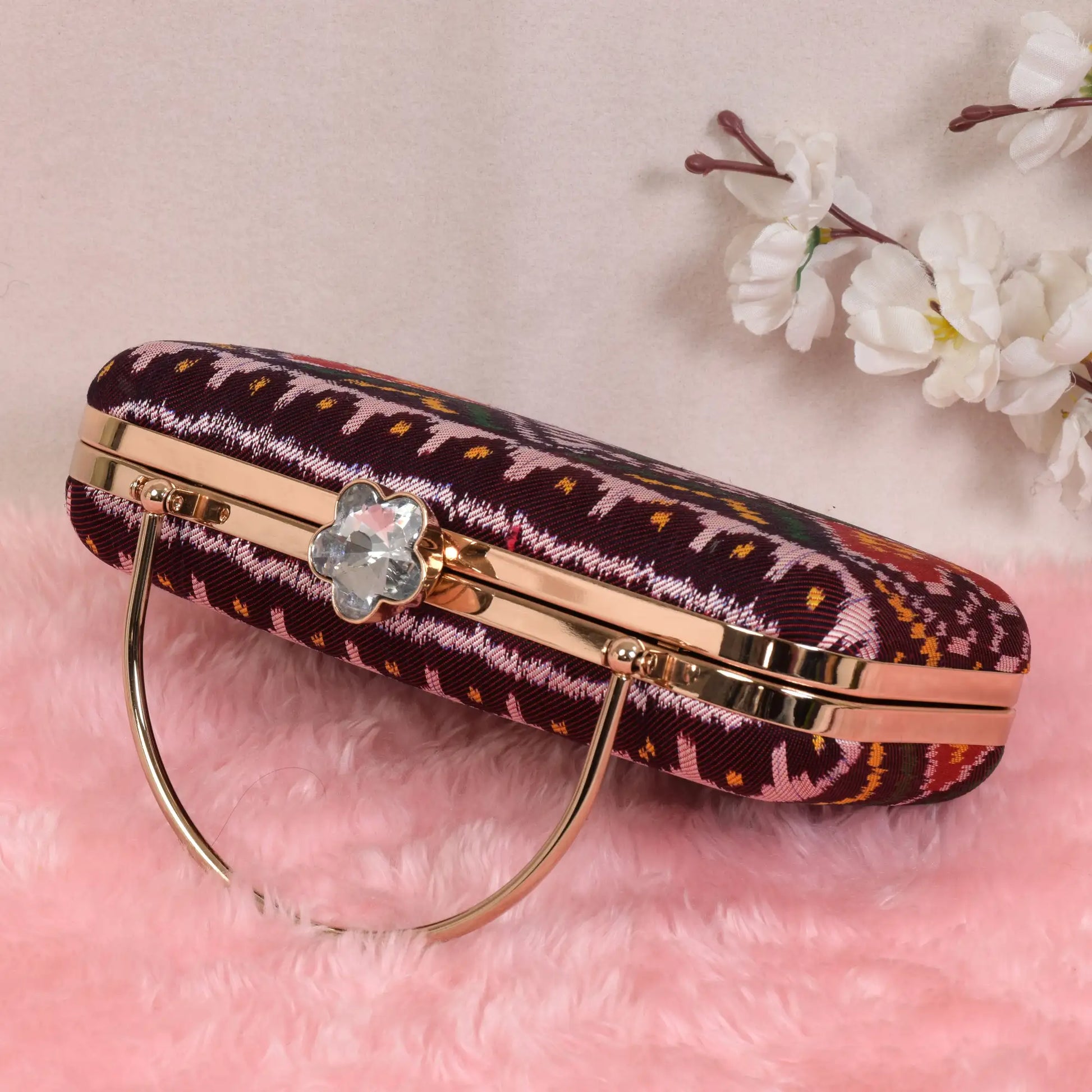 Twill Weave Patola Clutch
