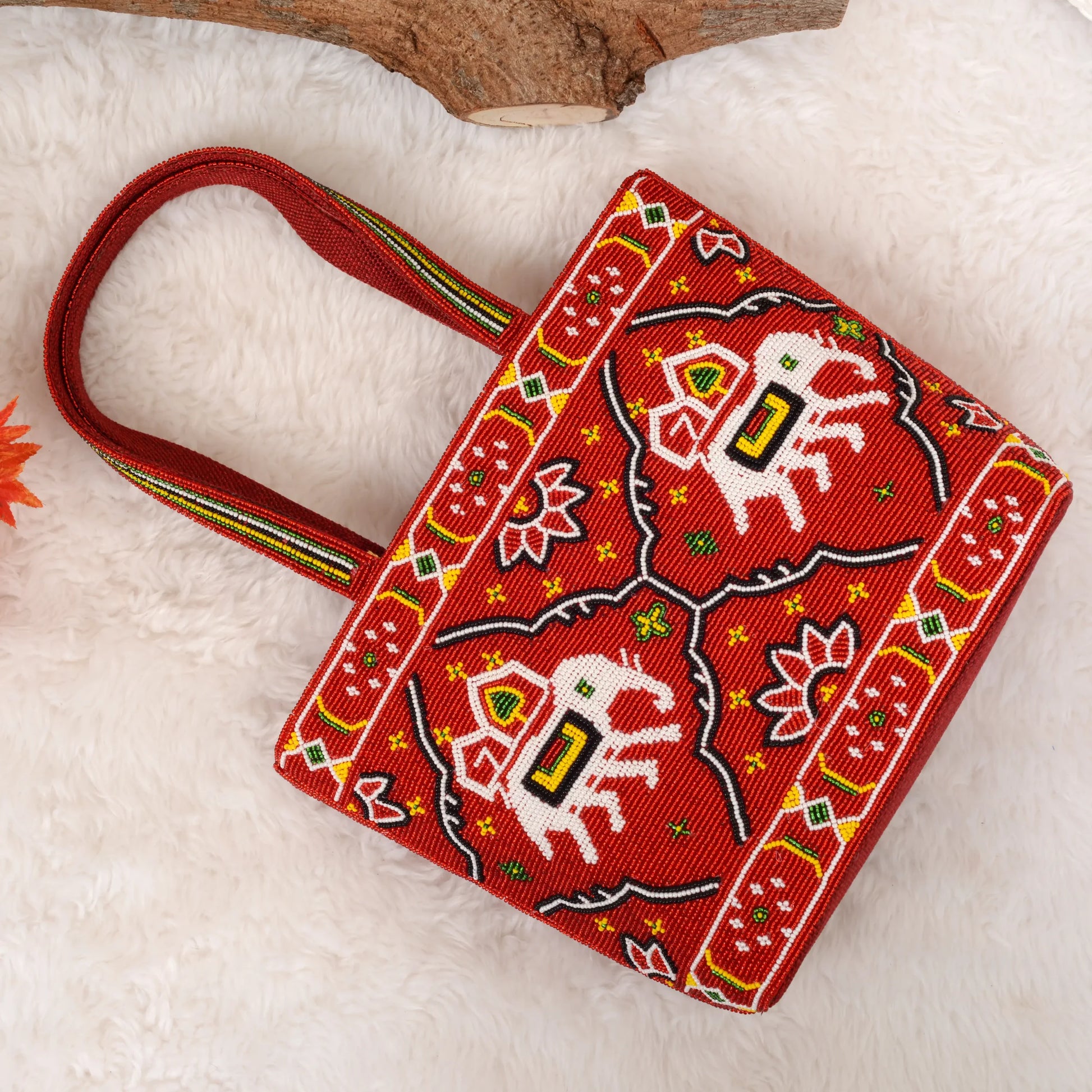 Patola Beaded Handbag