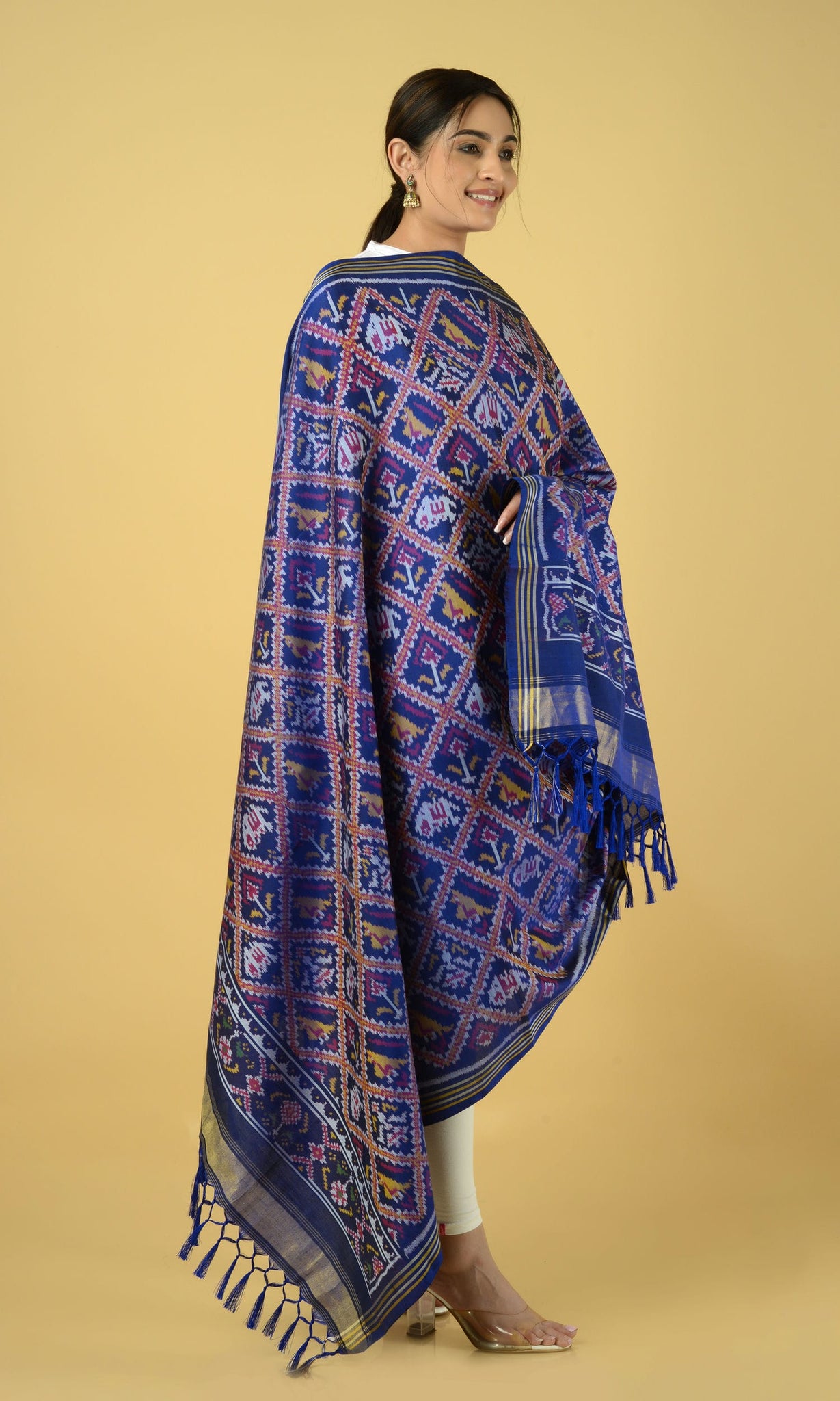 Single Ikat Patola Dupatta Nari Kunj