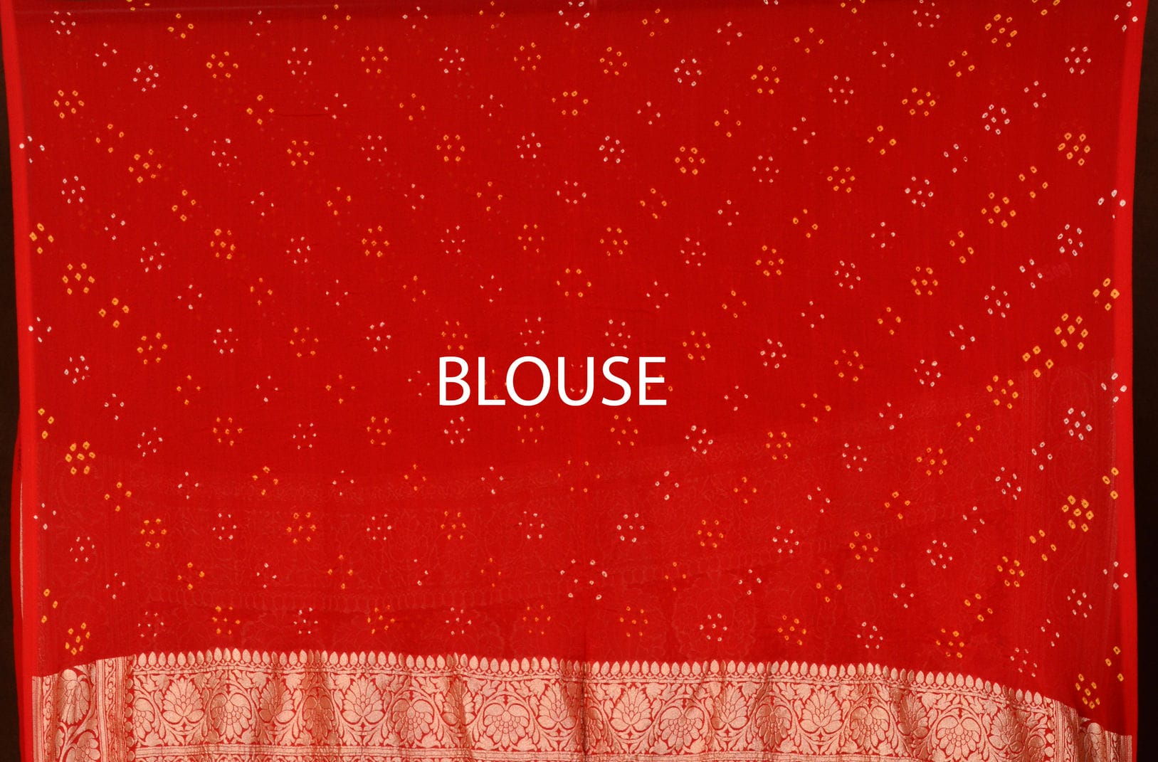 Banarasi Jaal Bandhani Saree
