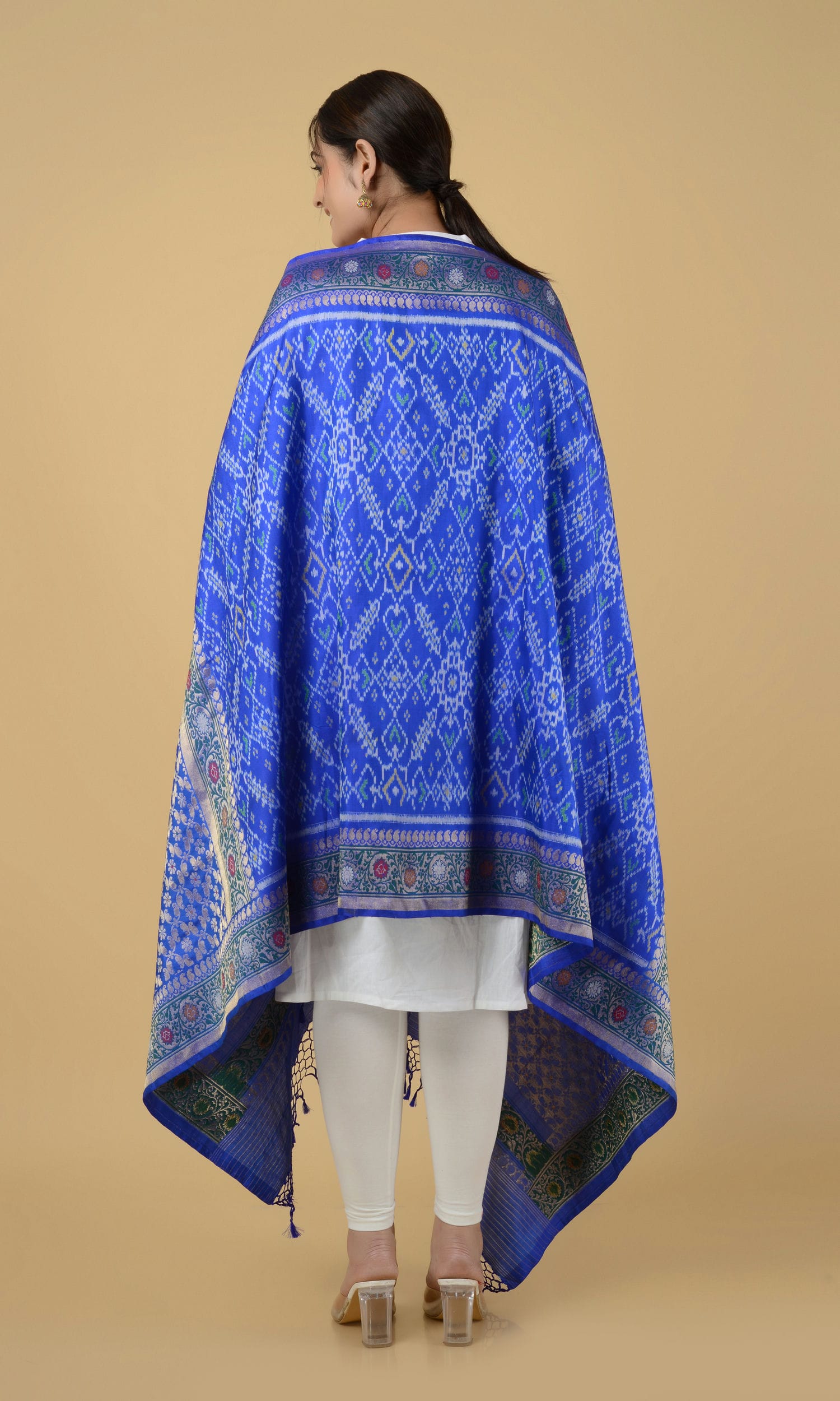 Banarasi Single Ikat Patola Dupatta Manekchowk
