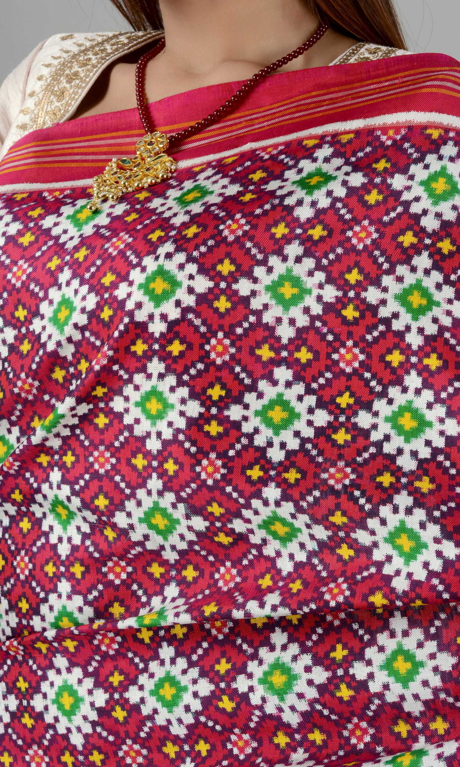 Double Ikat Patola Saree Chanda