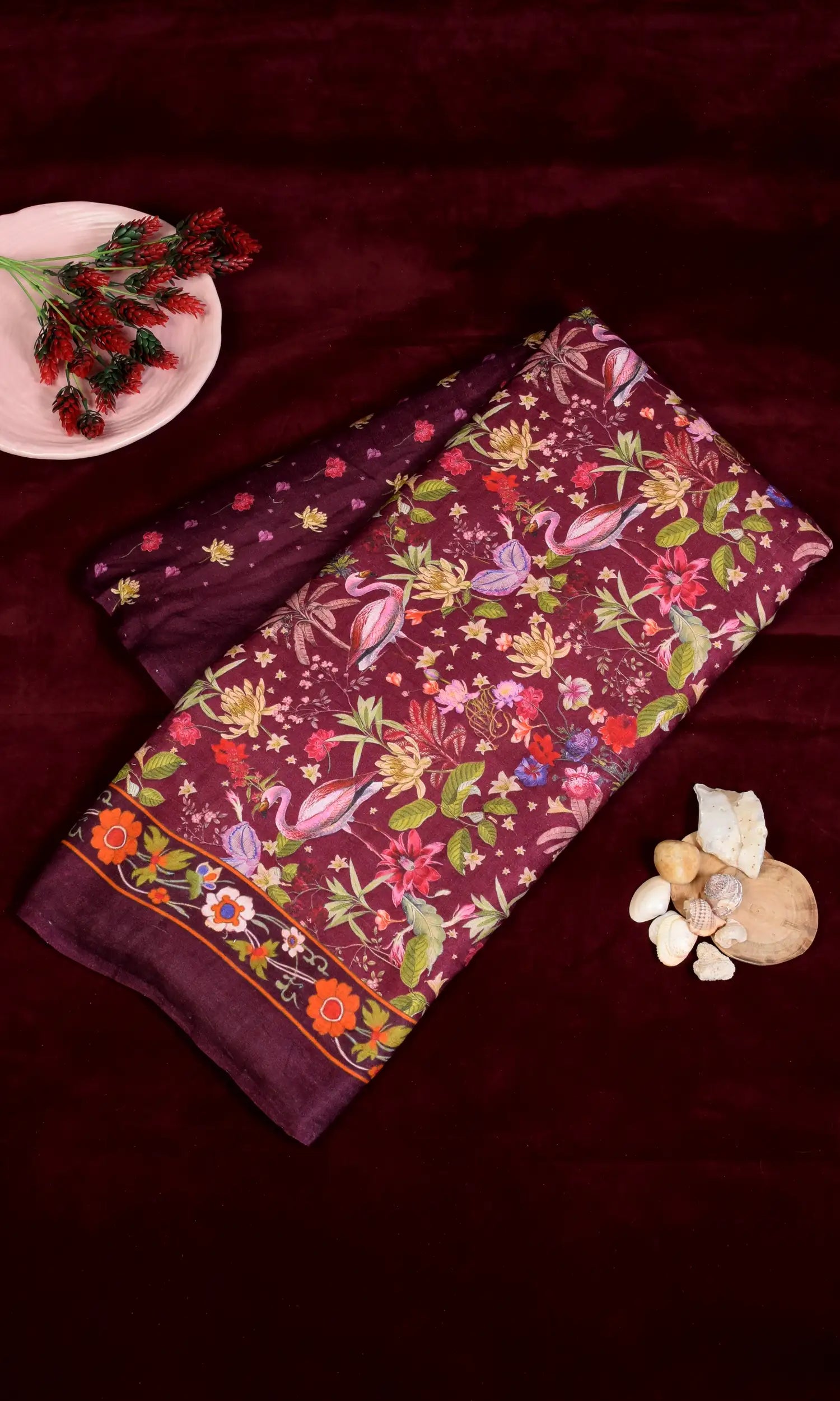 Pichhwai Bandhani Saree