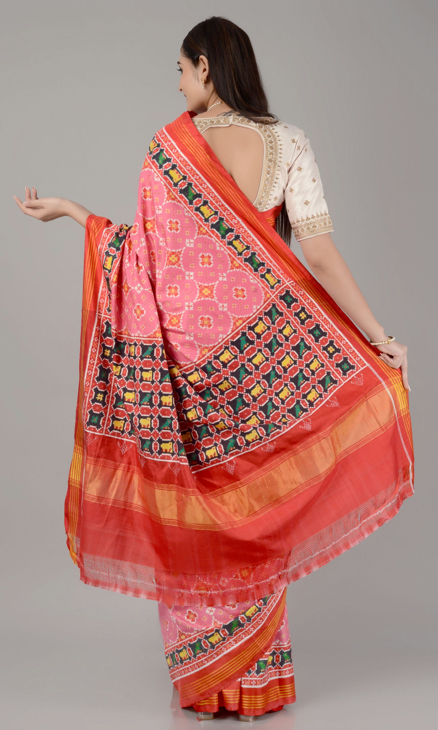 Double Ikat Patola Saree Chhab Ratan