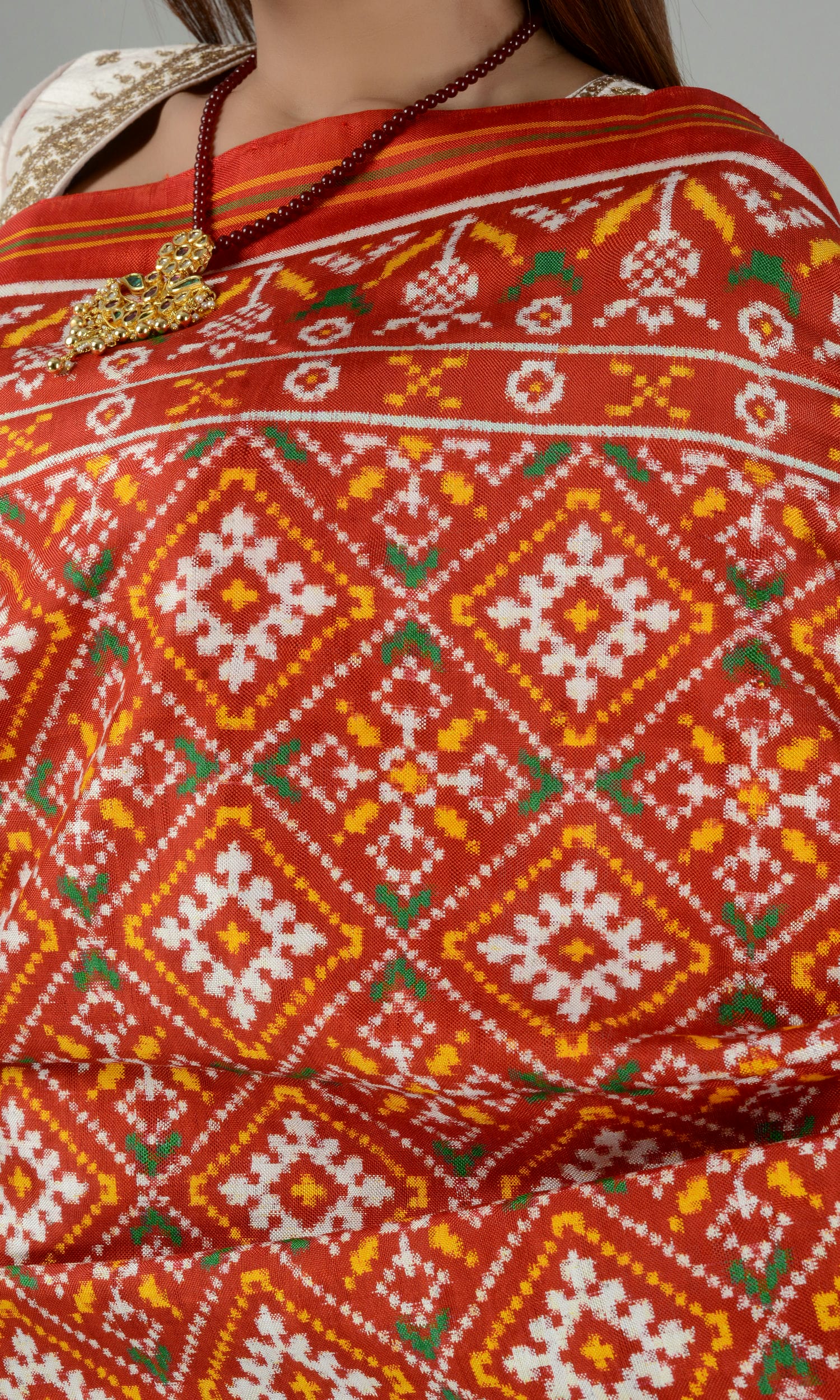 Double Ikat Patola Saree Chanda